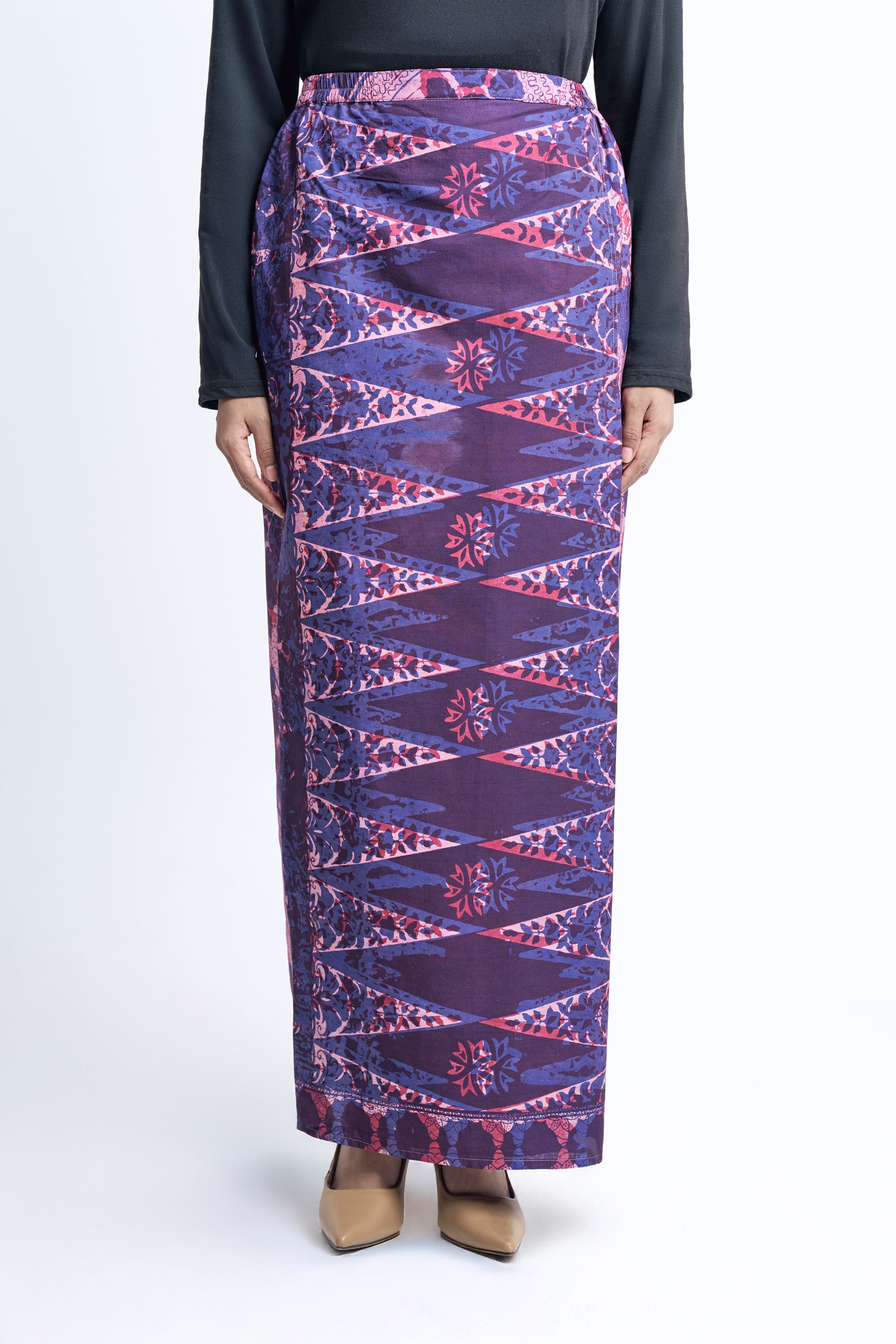 Artisan Clay Batik (Skirt) - Indigo Purple