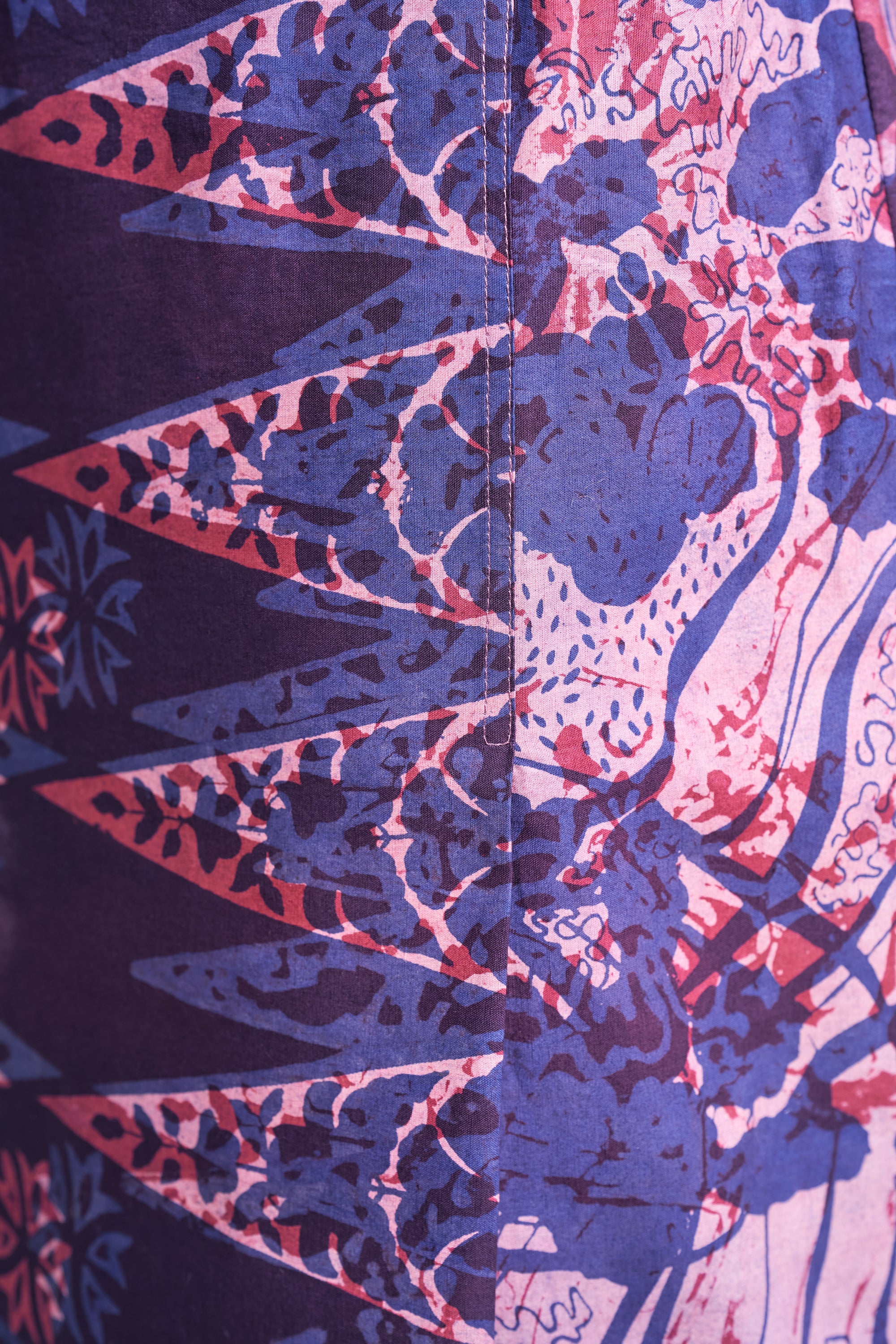 Artisan Clay Batik (Skirt) - Indigo Purple