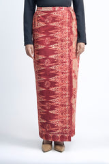 Artisan Clay Batik (Skirt) - Mandarin Red