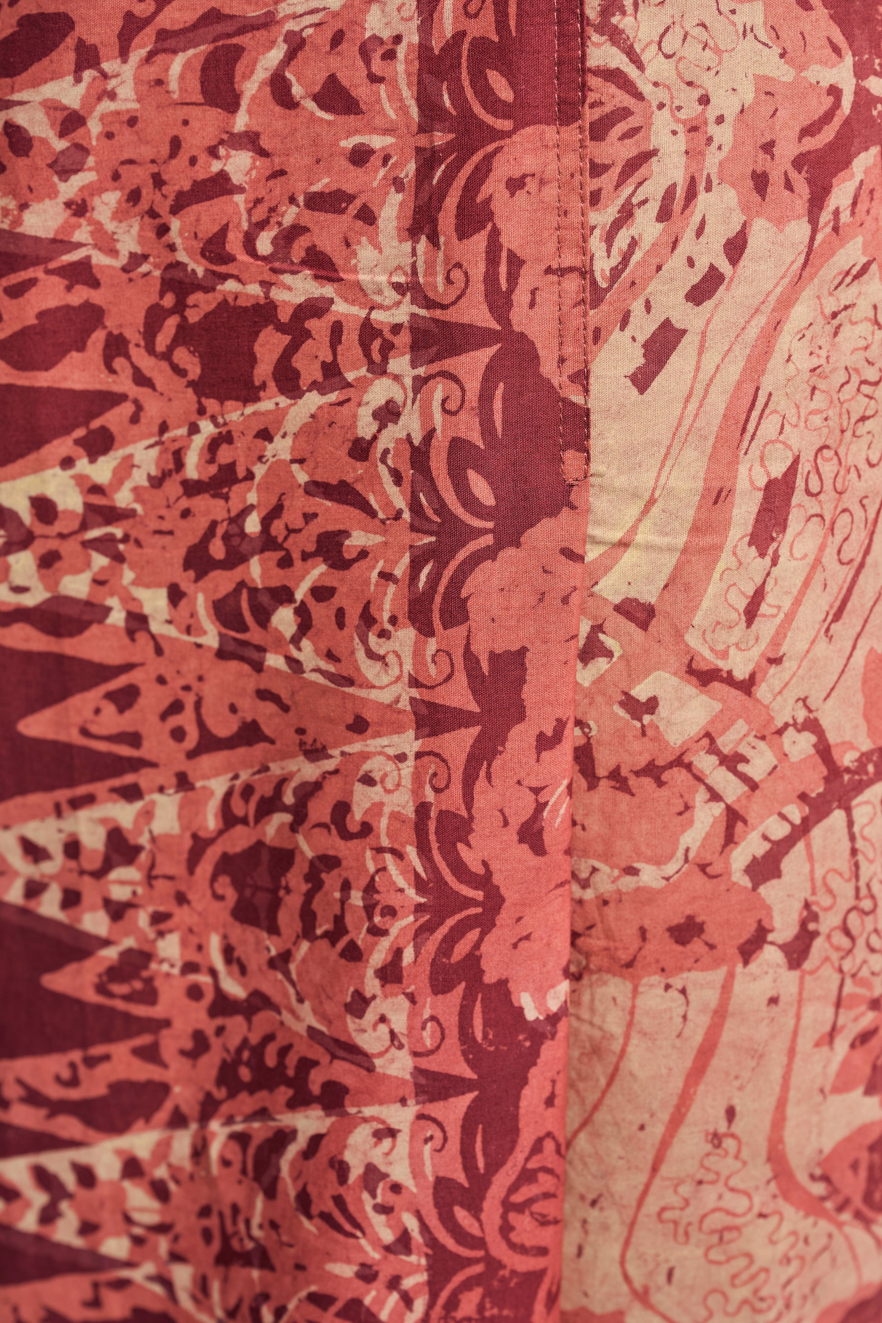 Artisan Clay Batik (Skirt) - Mandarin Red
