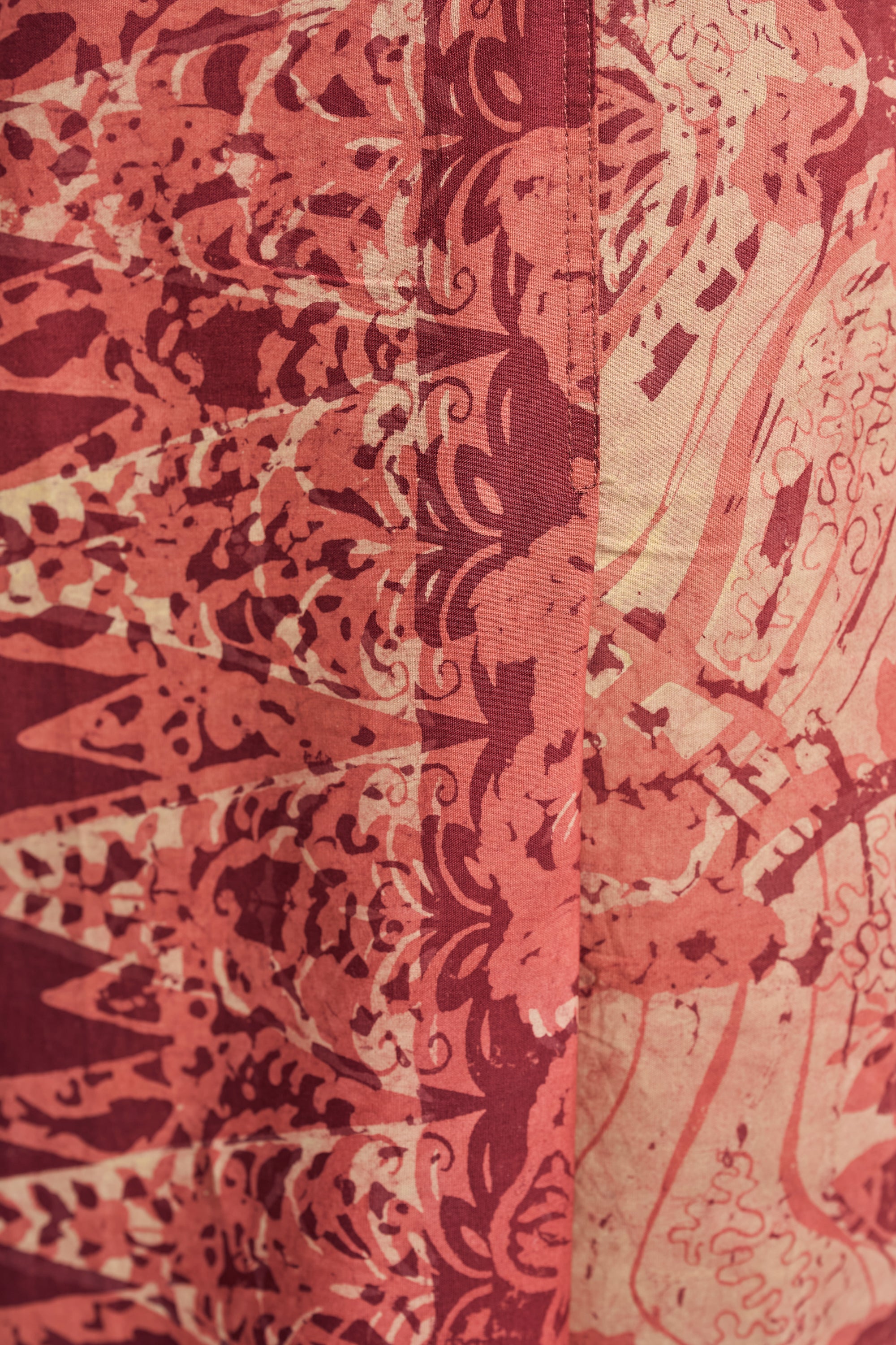 Artisan Clay Batik (Skirt) - Mandarin Red