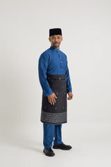Patawali Baju Melayu Cekak Musang - Classic Blue