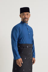 Patawali Baju Melayu Cekak Musang - Classic Blue