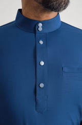 Patawali Baju Melayu Cekak Musang - Classic Blue