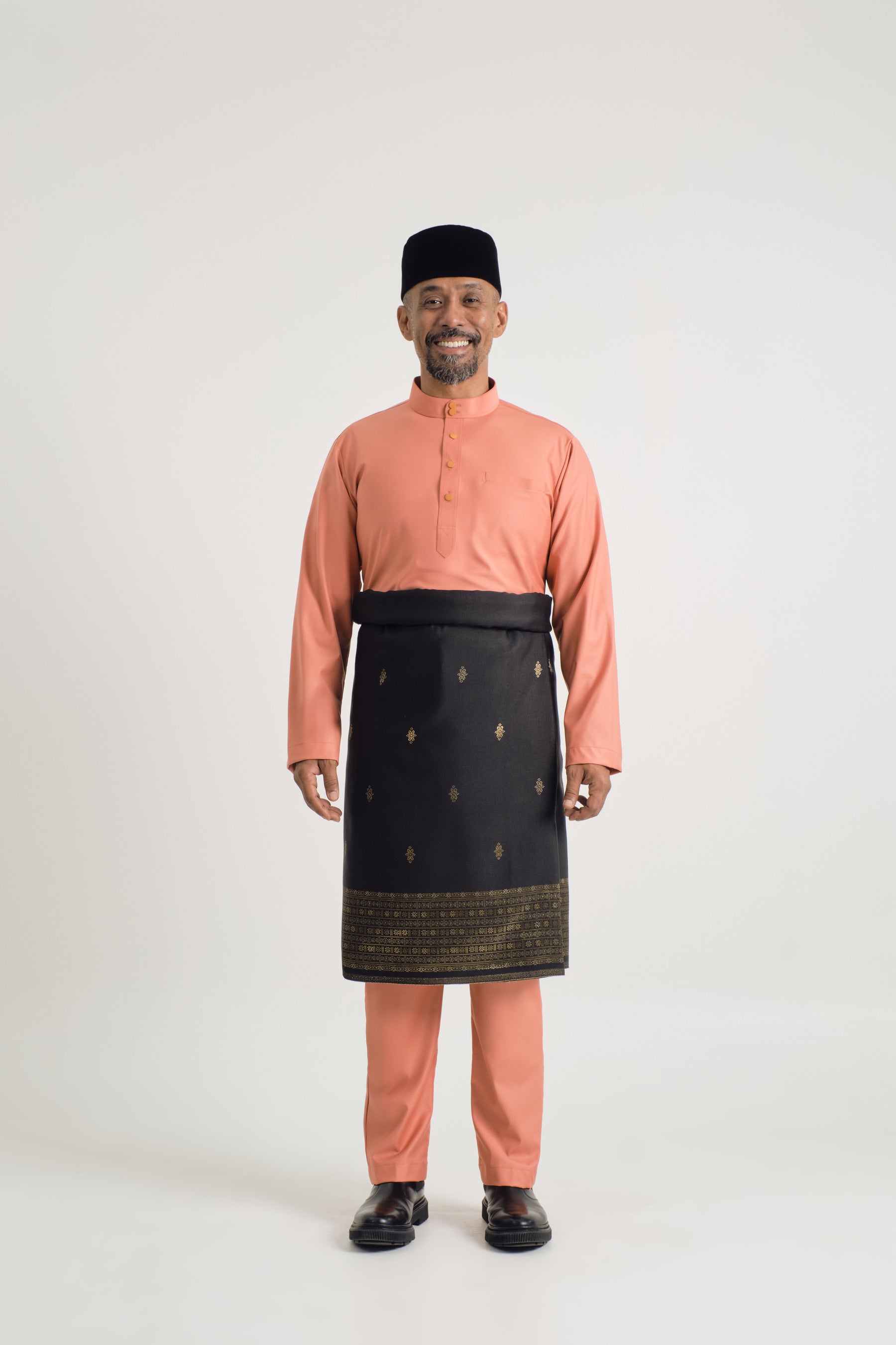 Patawali Baju Melayu Cekak Musang - Pumpkin