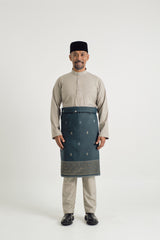 Patawali Baju Melayu Cekak Musang - Light Olive