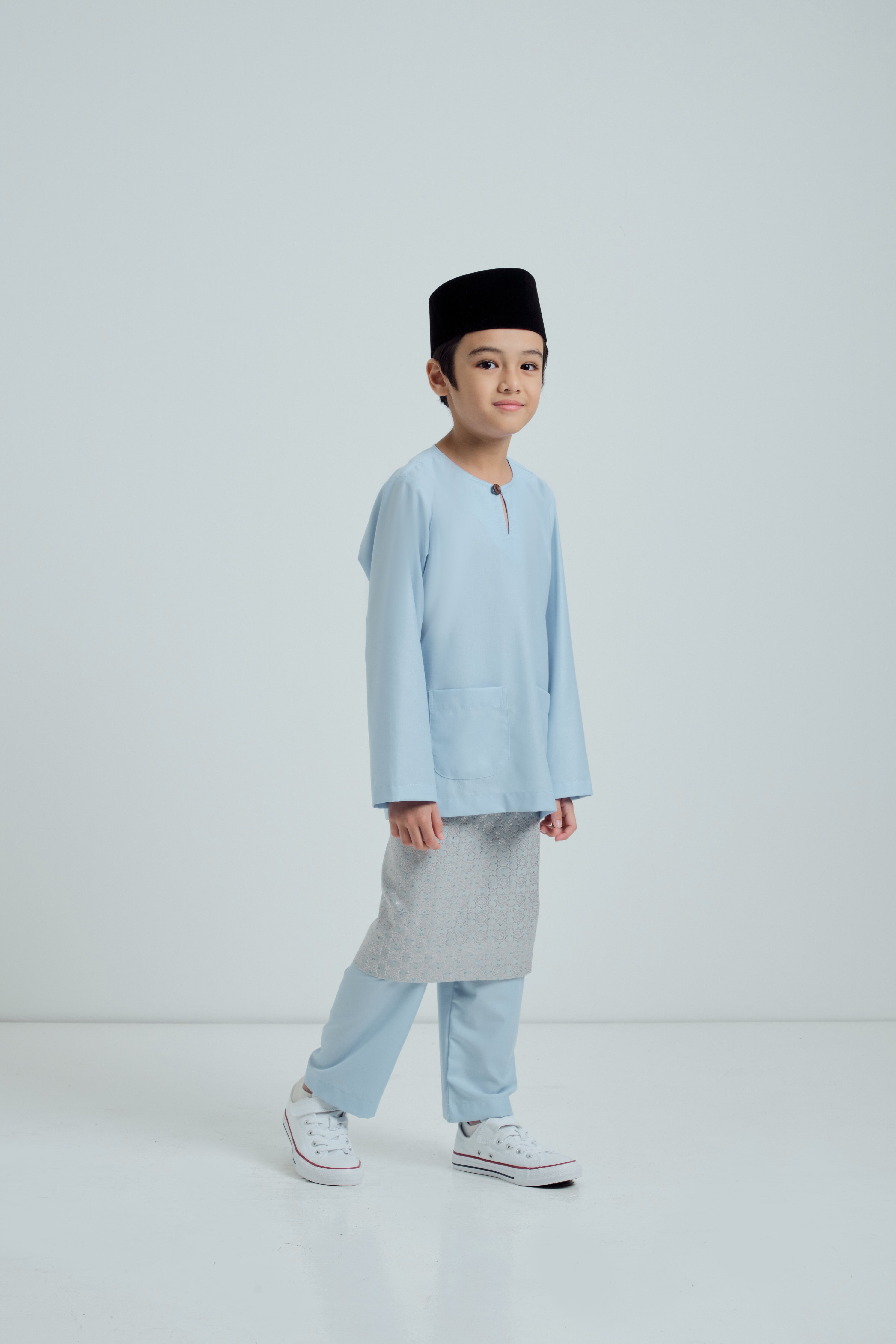 Patawali Boys Baju Melayu Teluk Belanga - Baby Blue
