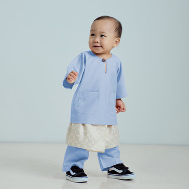 Patawali Baby Boys Baju Melayu Teluk Belanga - Baby Blue