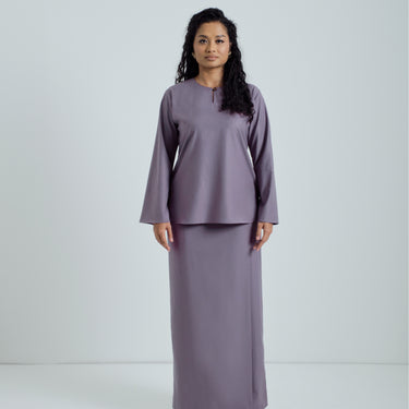 Patawali Baju Kurung - Dusty Lilac