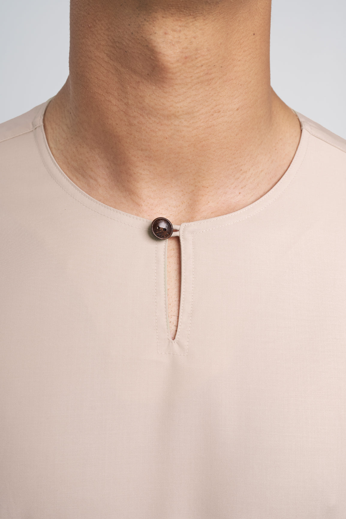 Patawali Modern Fit Baju Melayu Teluk Belanga - Beige