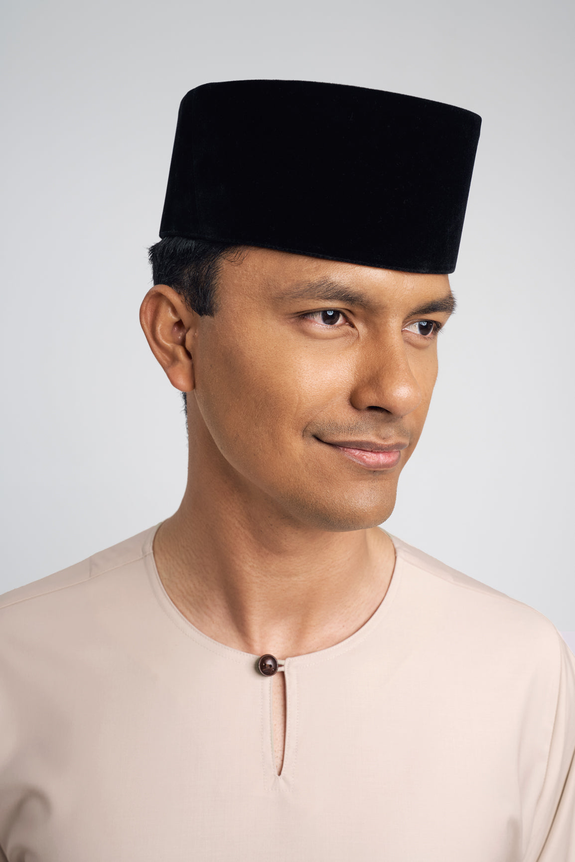 Patawali Modern Fit Baju Melayu Teluk Belanga - Beige