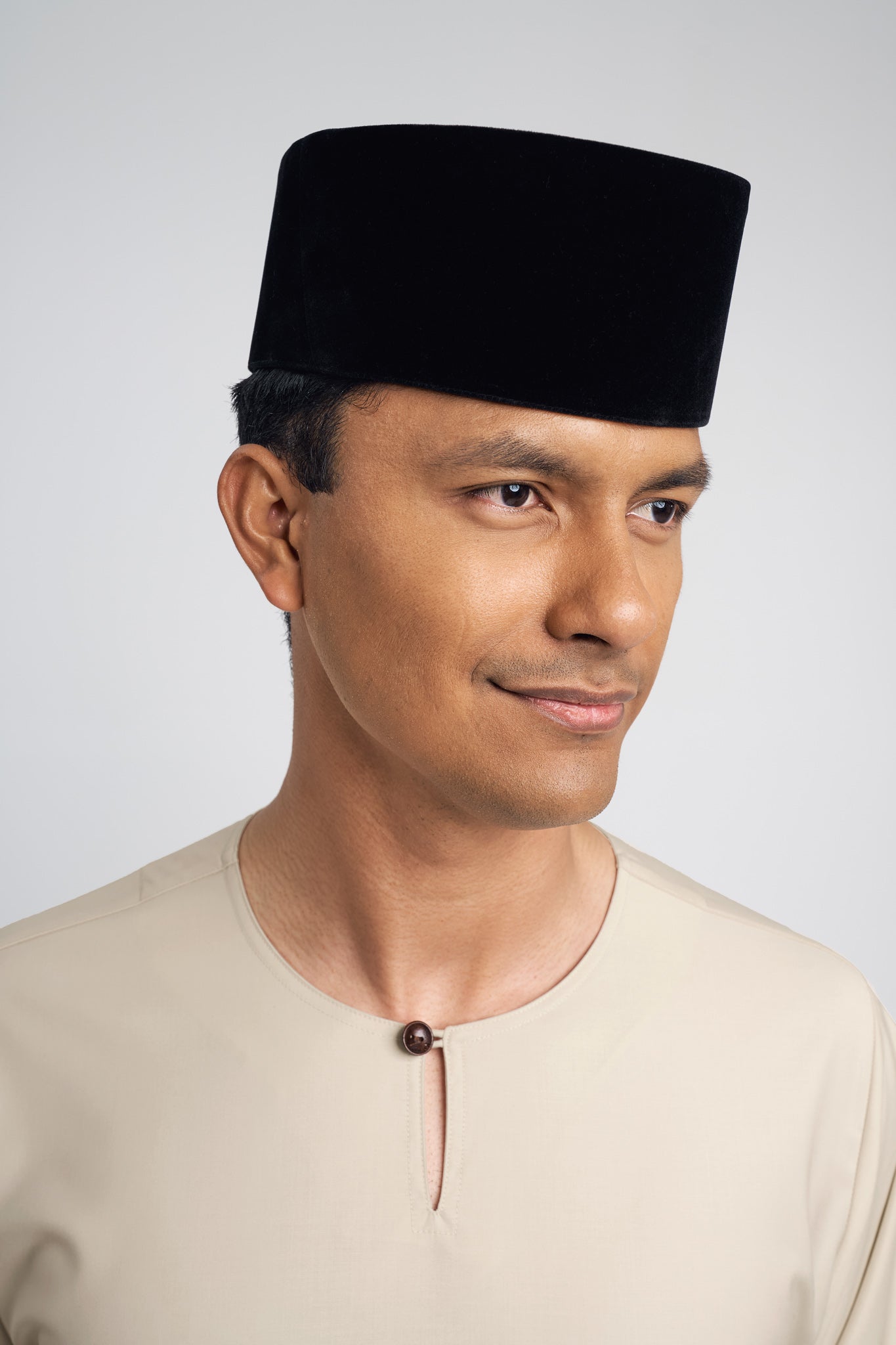 Patawali Modern Fit Baju Melayu Teluk Belanga - Beige