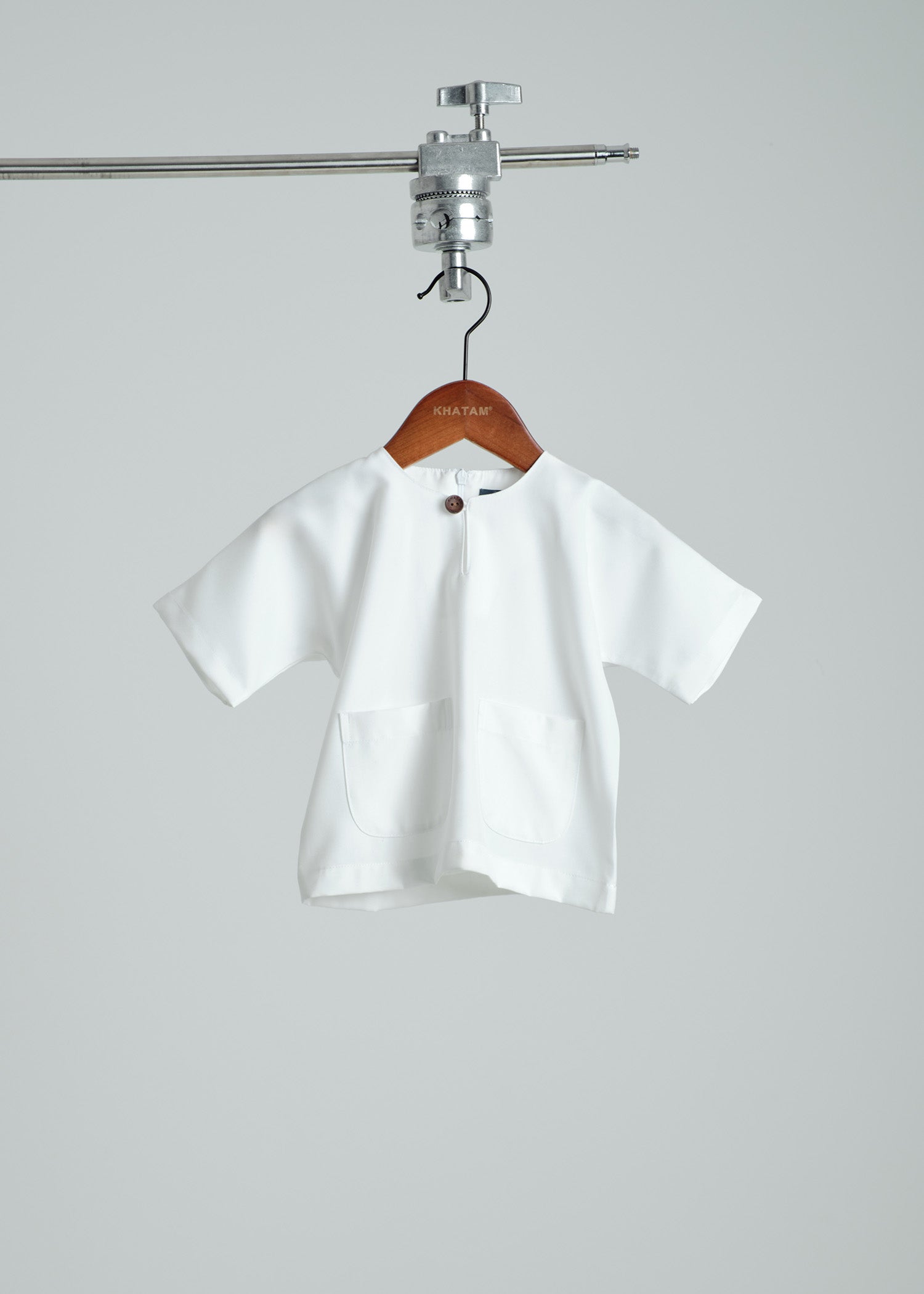 Patawali Baby Boys Baju Melayu Teluk Belanga - Blanc White