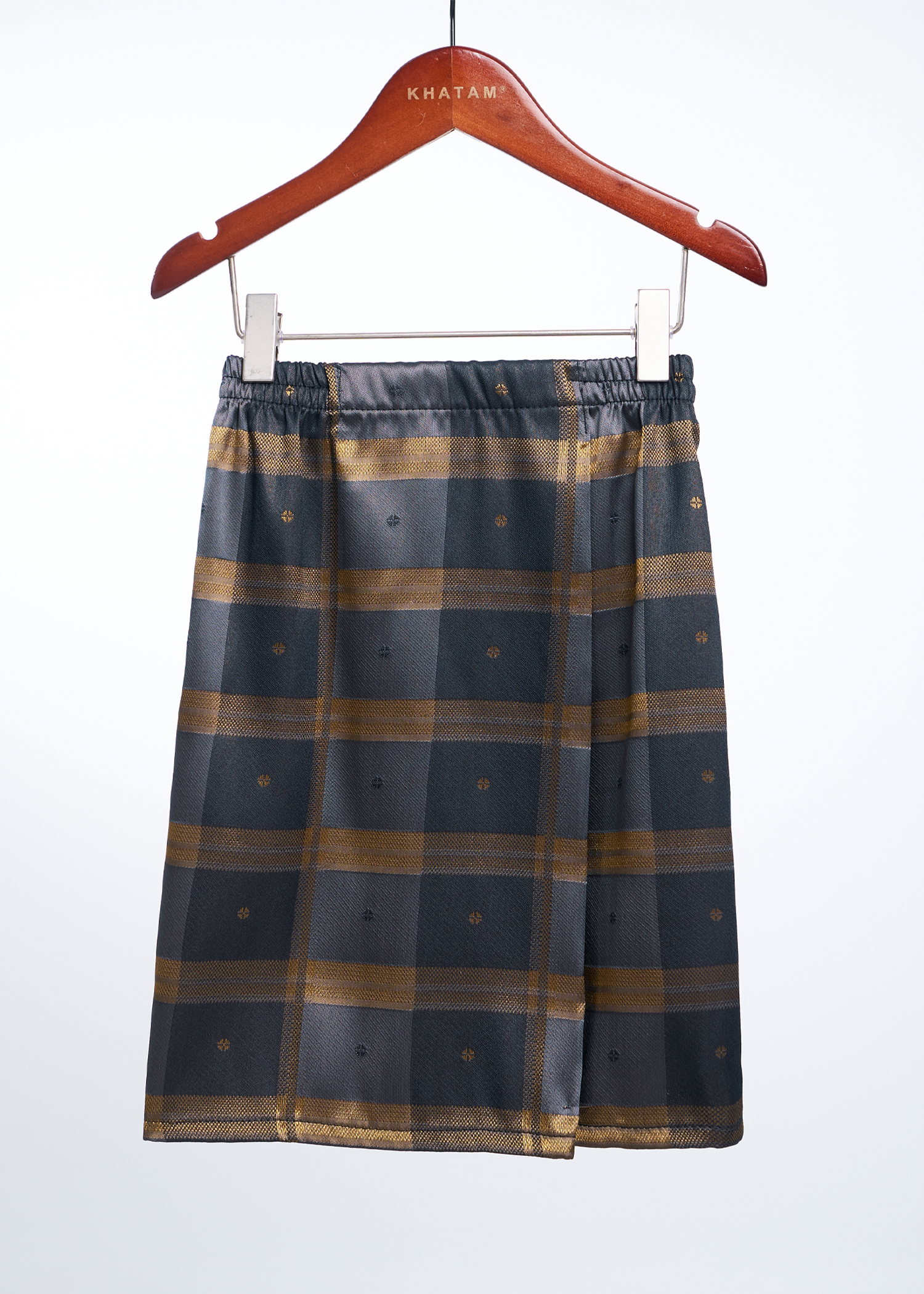 Boys Samping Lajur Cengkih - Emas Hitam