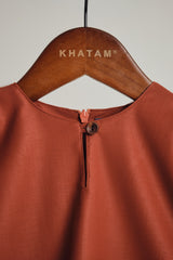 Patawali Baby Girls Baju Kurung- Brick Red