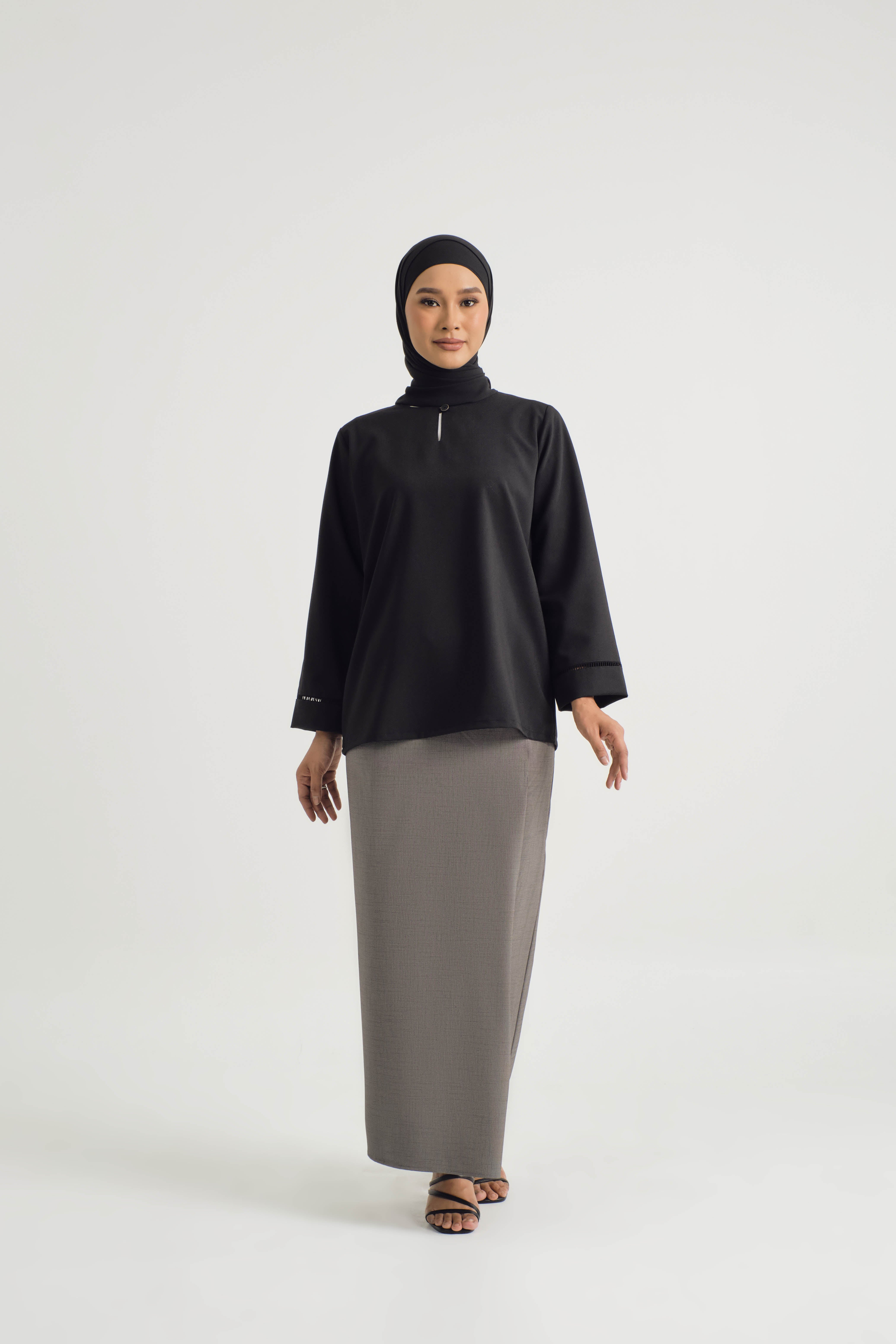 Tebalaya Kurung Kedah - Black