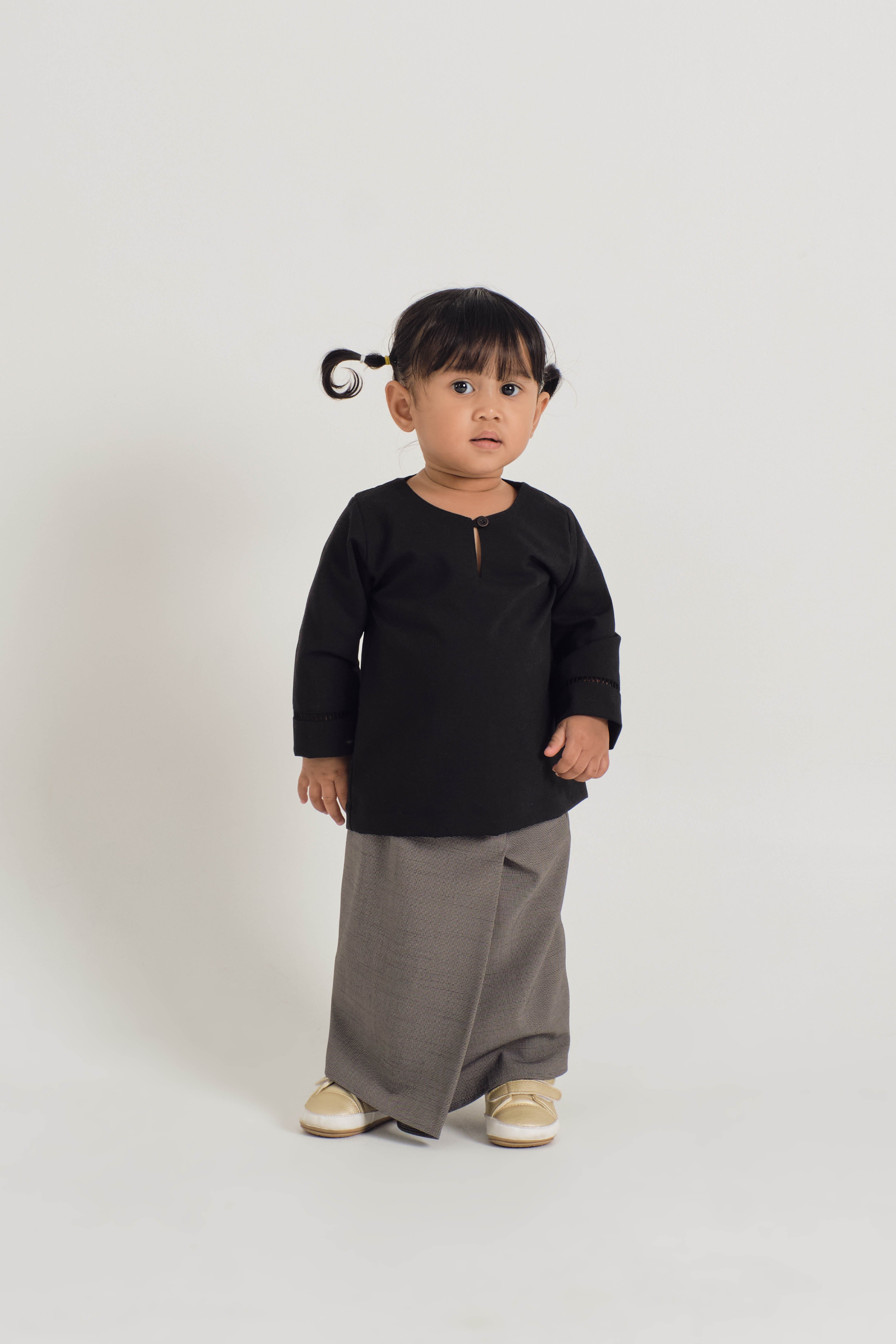 Tebalaya Baby Girls Kurung Kedah - Black