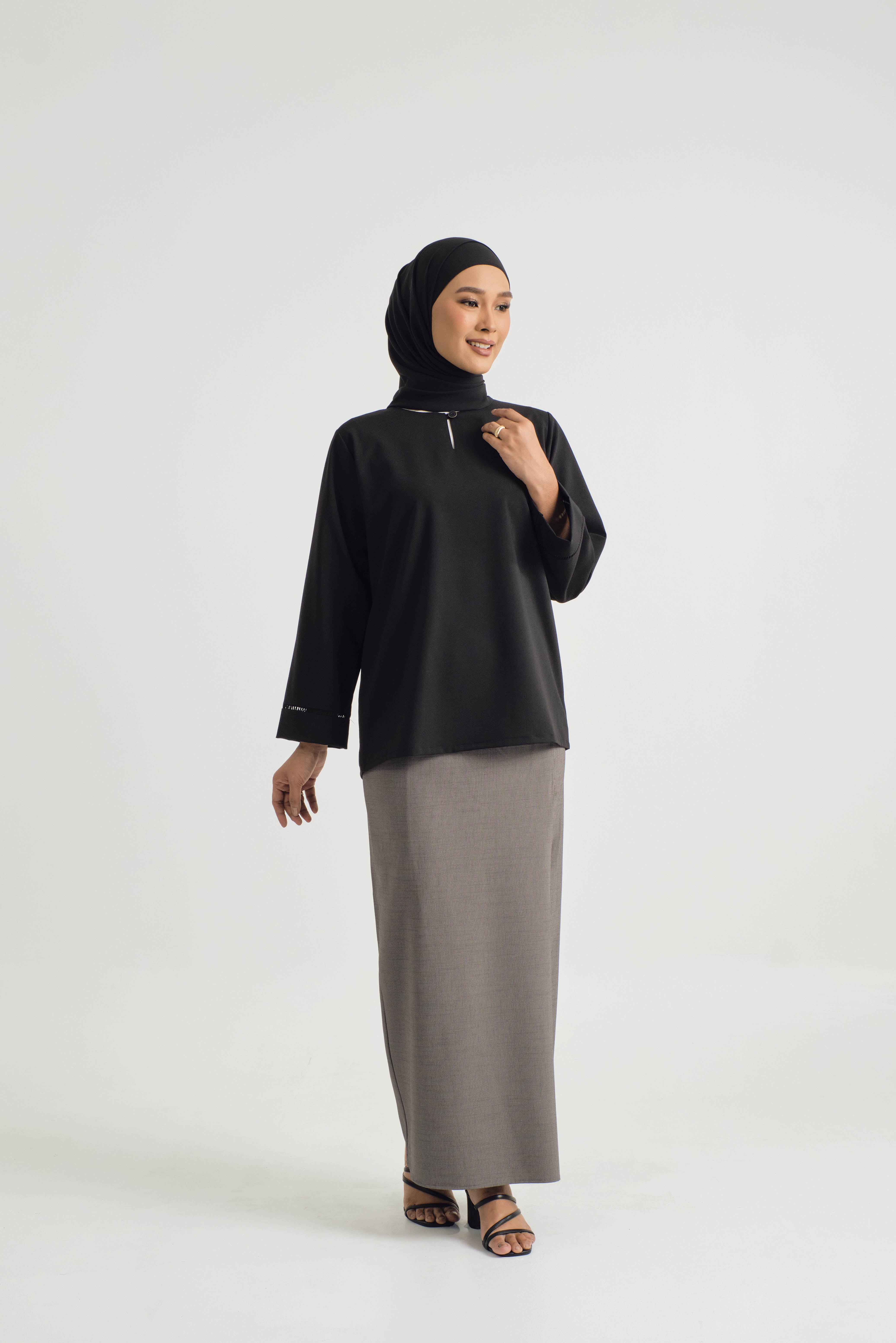 Tebalaya Kurung Kedah - Black