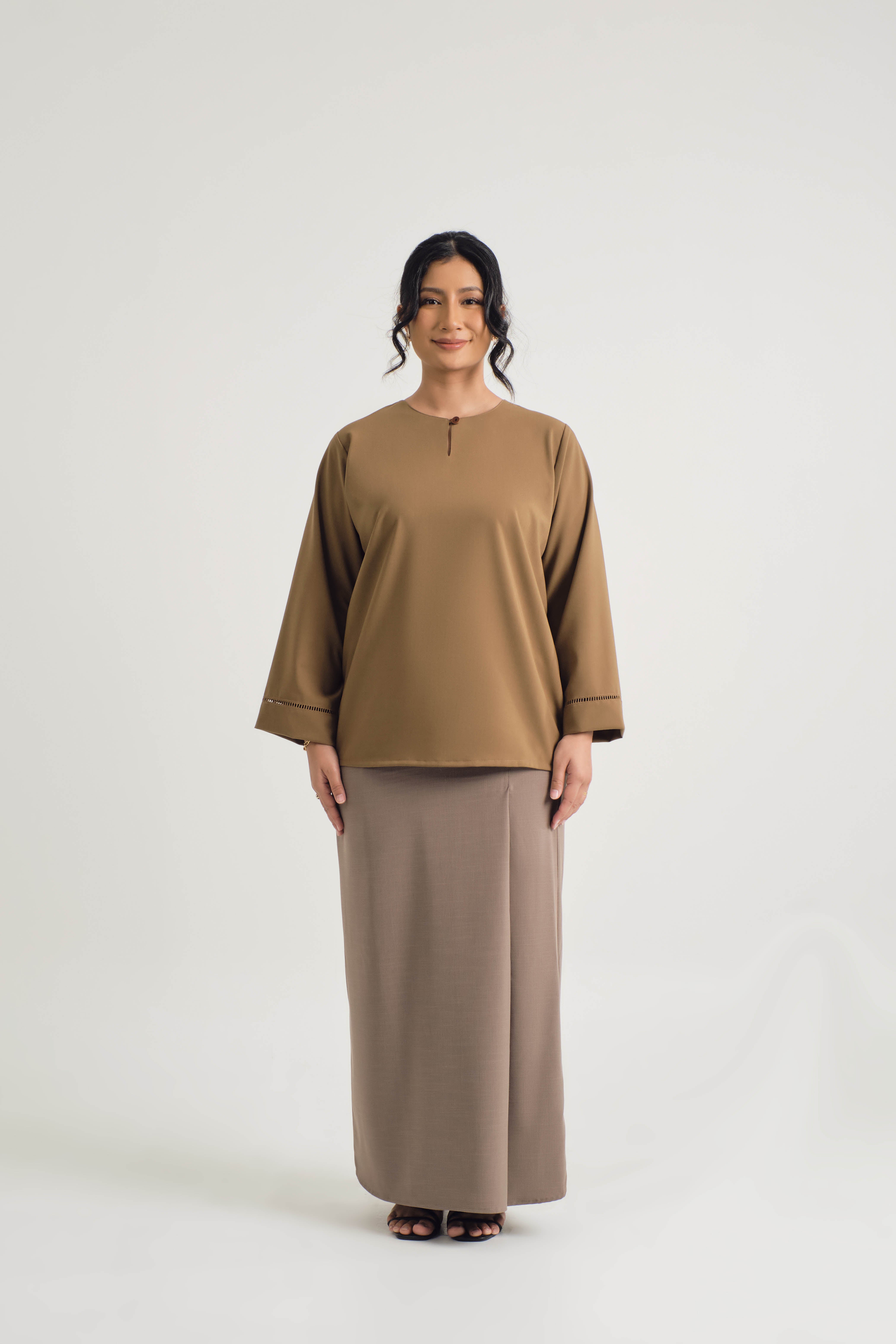 Tebalaya Kurung Kedah - Coffee Brown