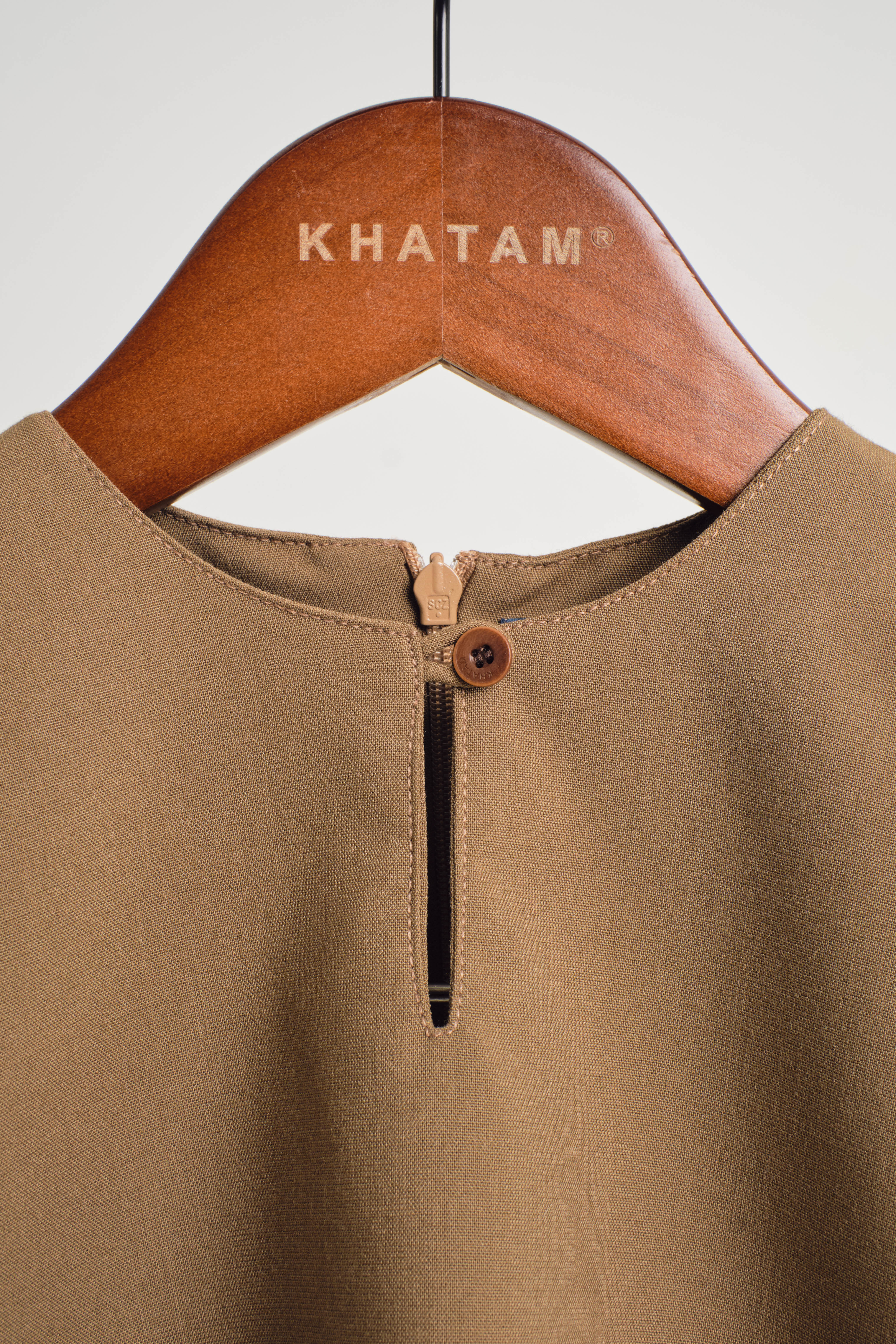 Tebalaya Baby Girls Kurung Kedah - Coffee Brown