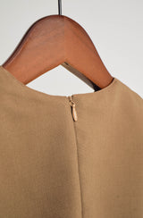Tebalaya Baby Girls Kurung Kedah - Coffee Brown