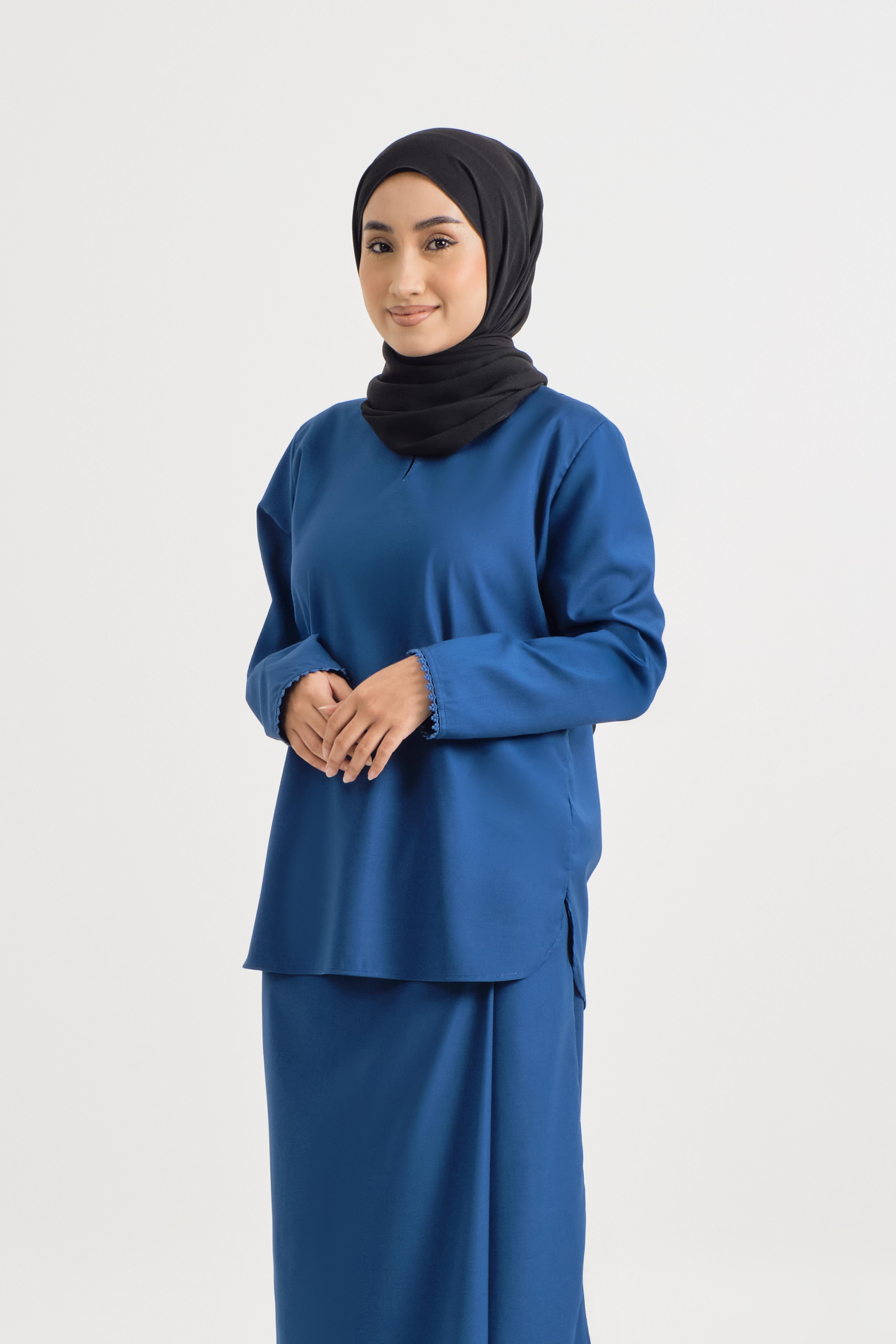 Patawali Baju Kurung - Classic Blue