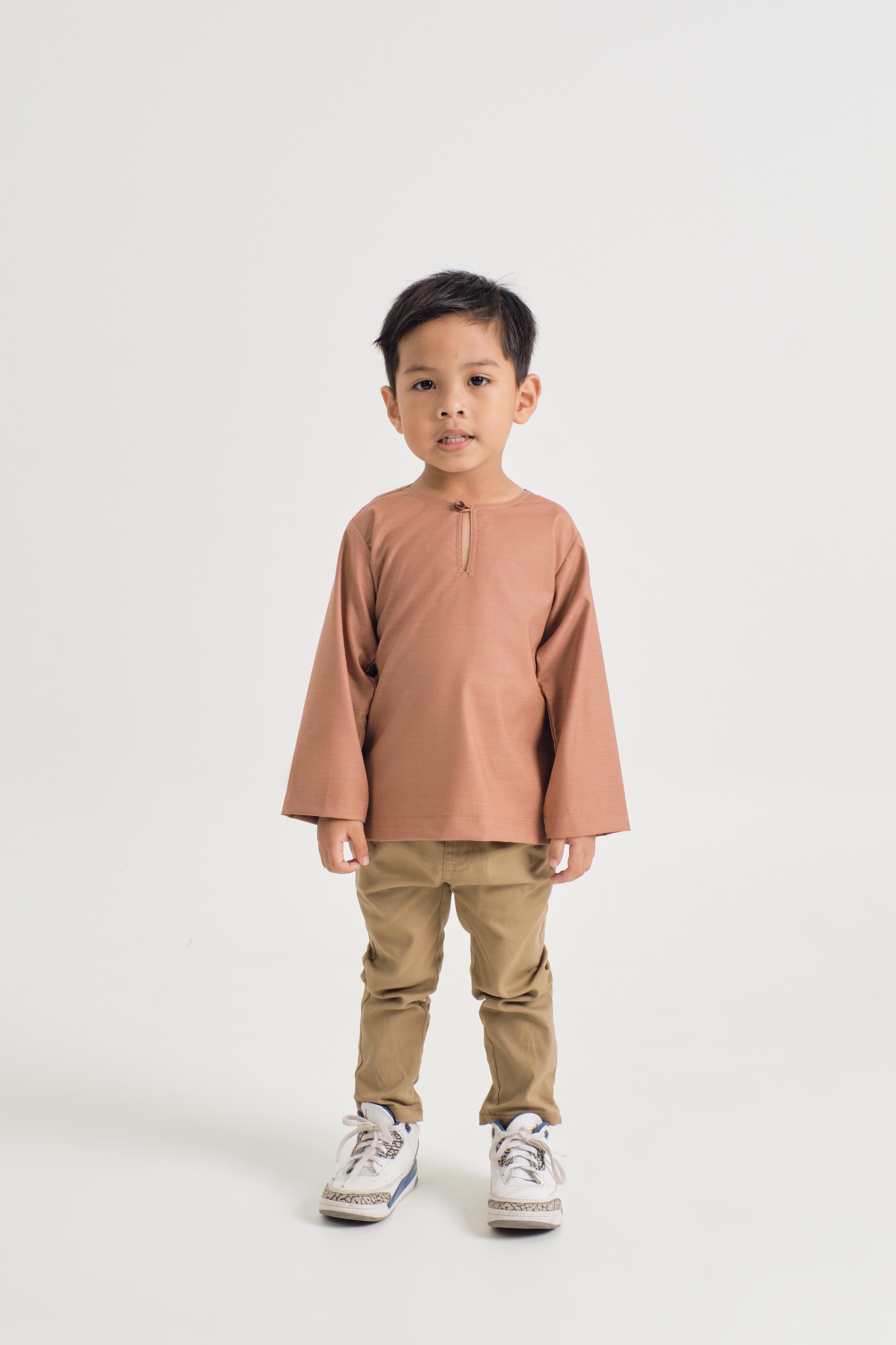 Patawali Boys Top - Clay Brown