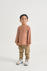 Patawali Boys Top - Clay Brown