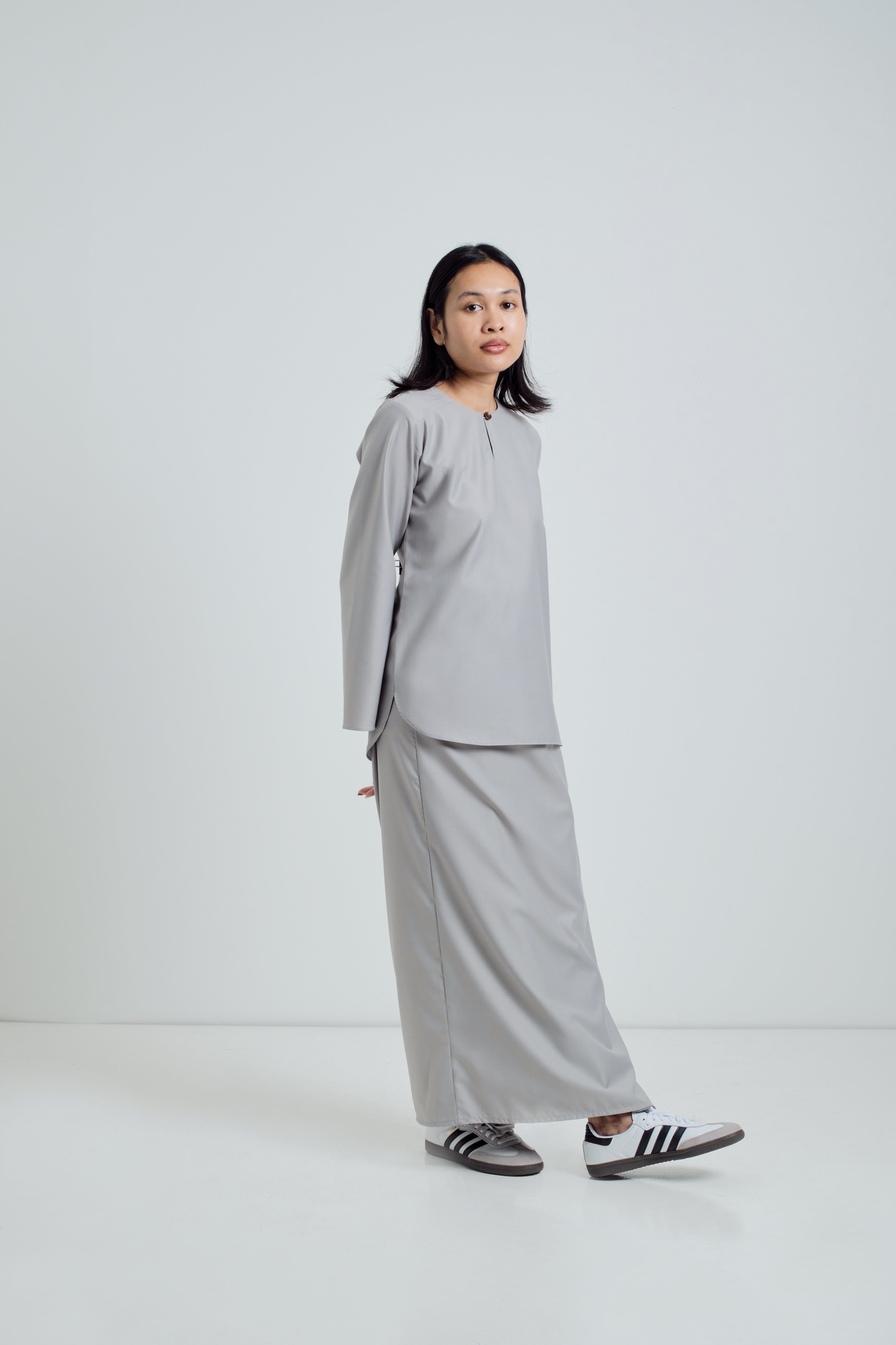 Patawali Baju Kurung - Cool Grey