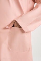 Patawali Classic Fit Baju Melayu Teluk Belanga - Coral