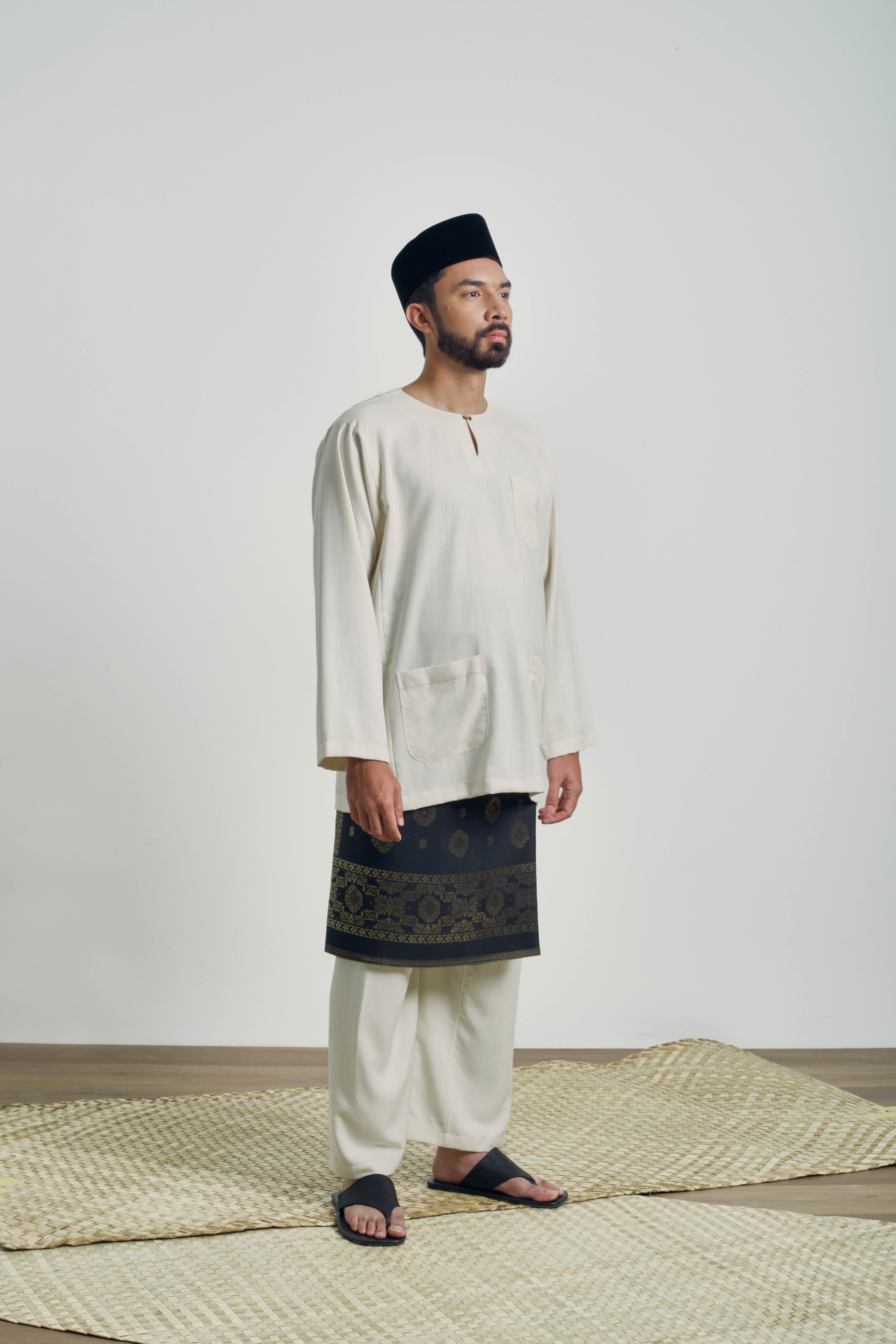 OG' Series Baju Melayu Teluk Belanga - Putih Jasmin