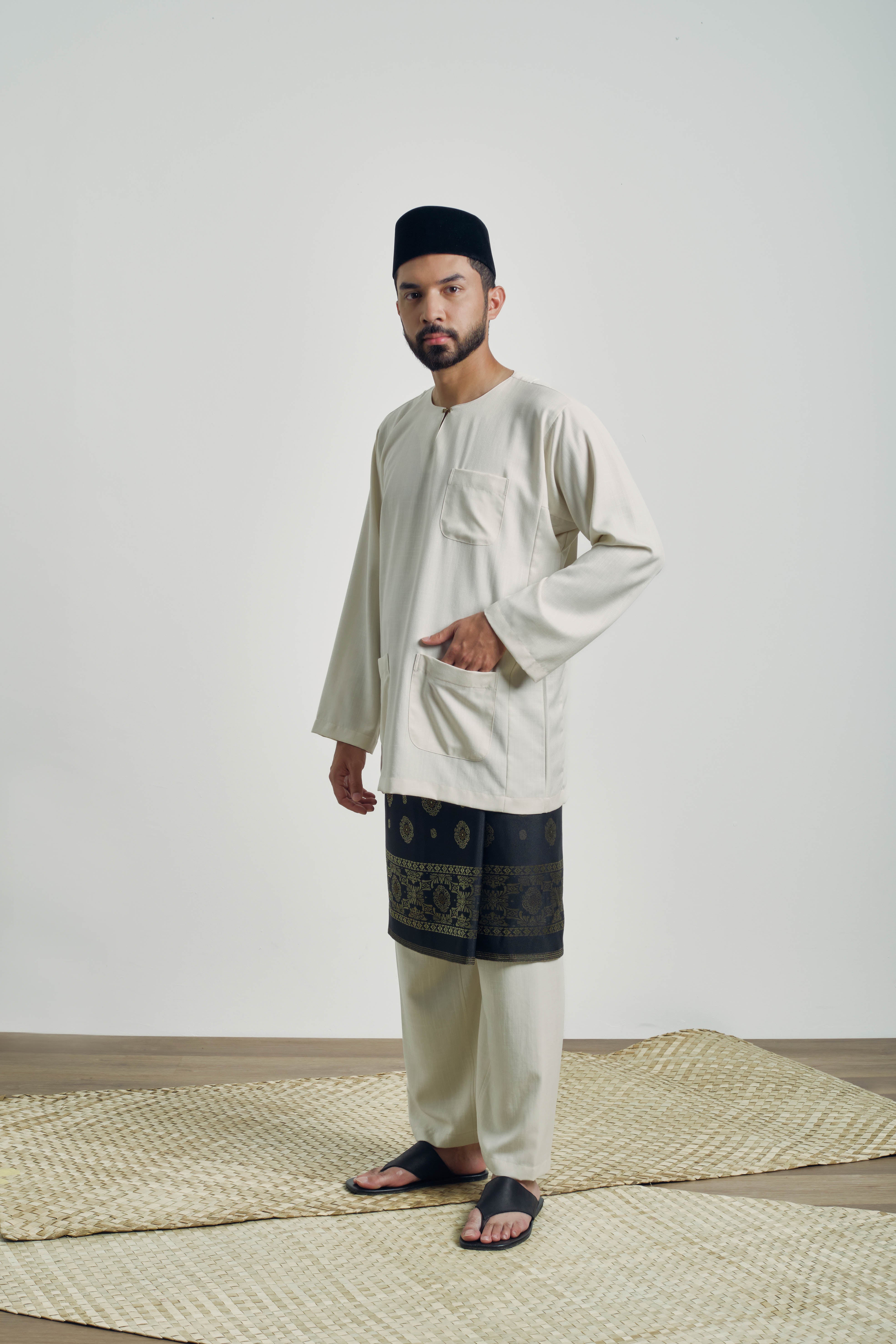 OG' Series Baju Melayu Teluk Belanga - Putih Jasmin