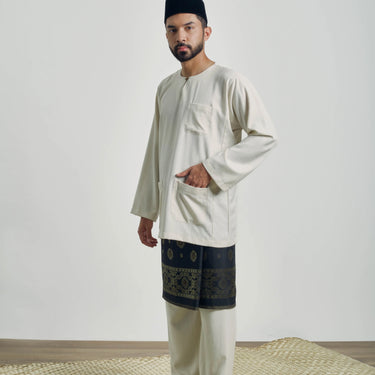 OG' Series Baju Melayu Teluk Belanga - Putih Jasmin