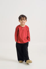 Patawali Boys Top - Crimson Red