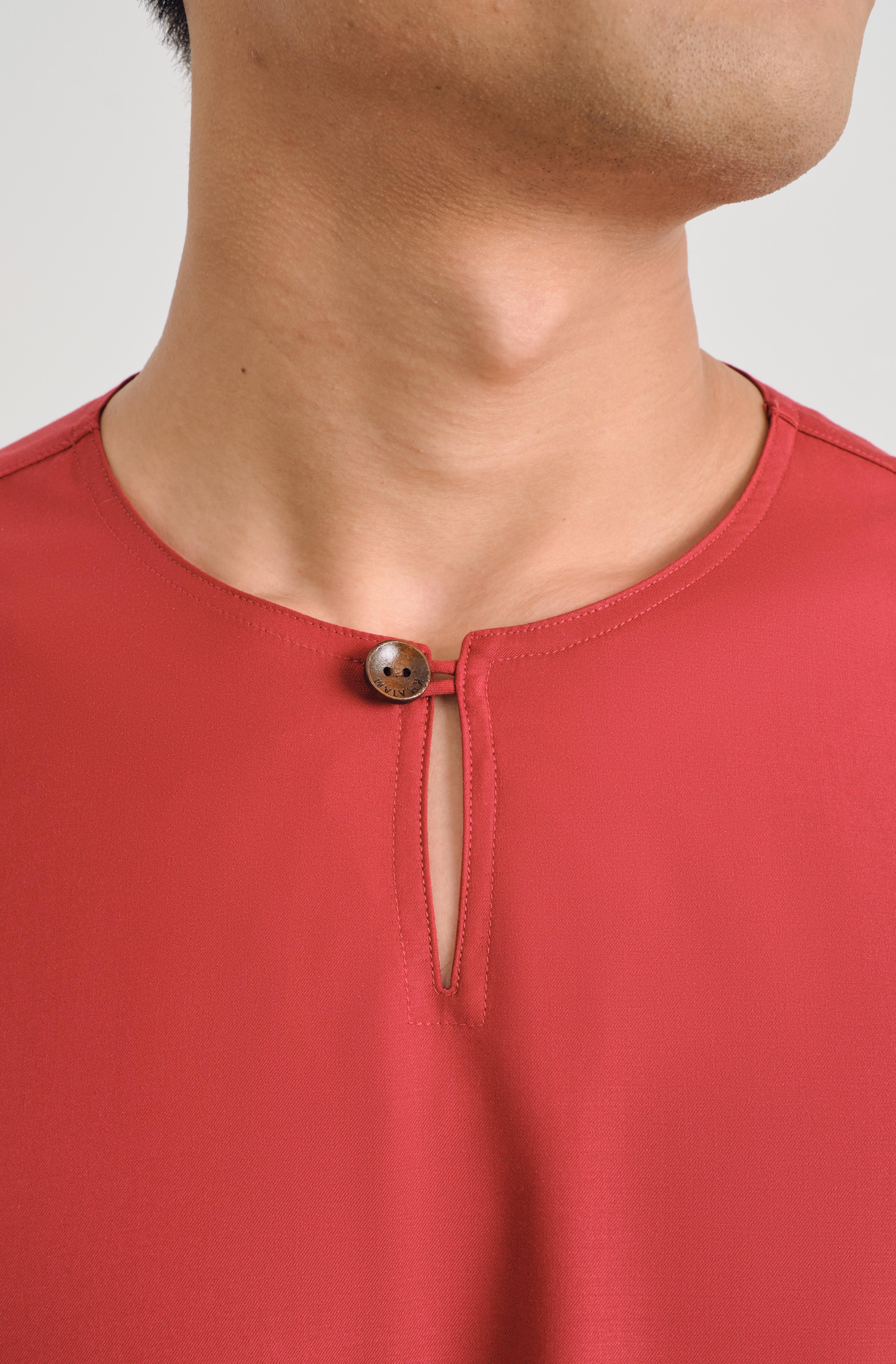 Patawali Top - Crimson Red