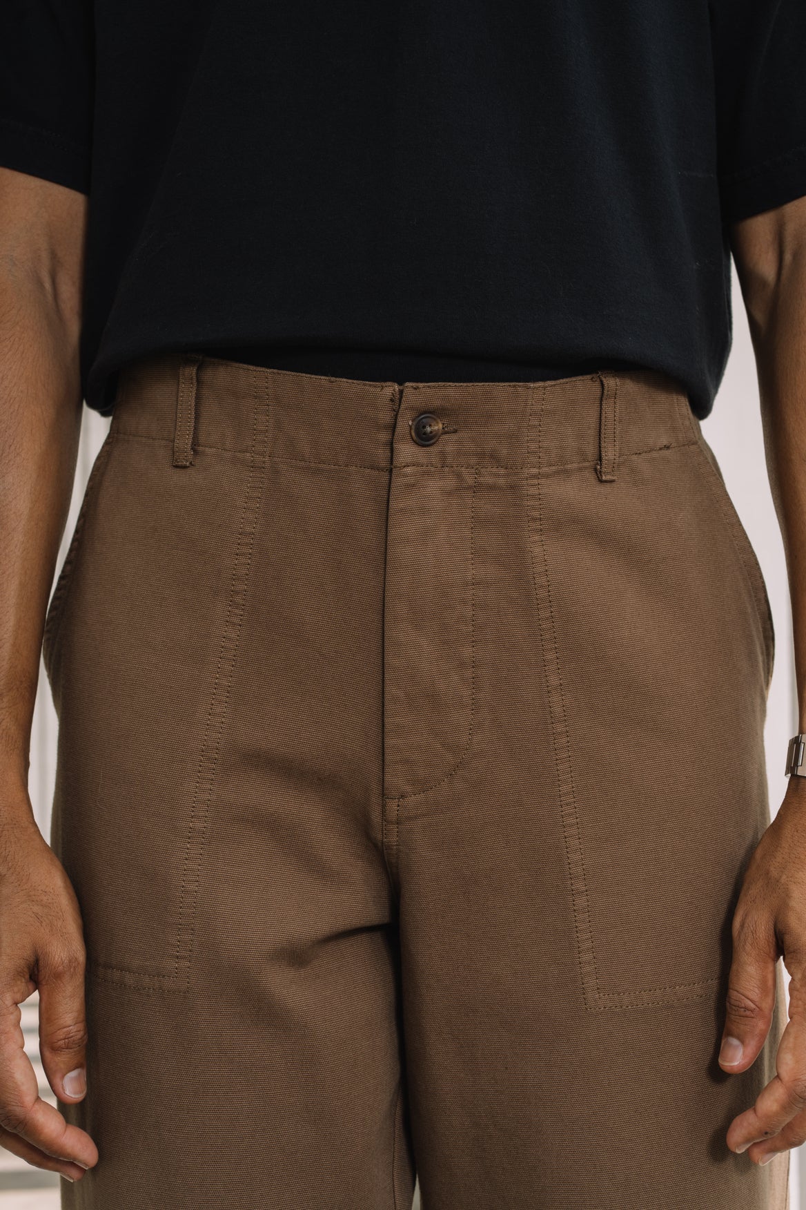 KHTM Canvas Trouser - Olive Brown