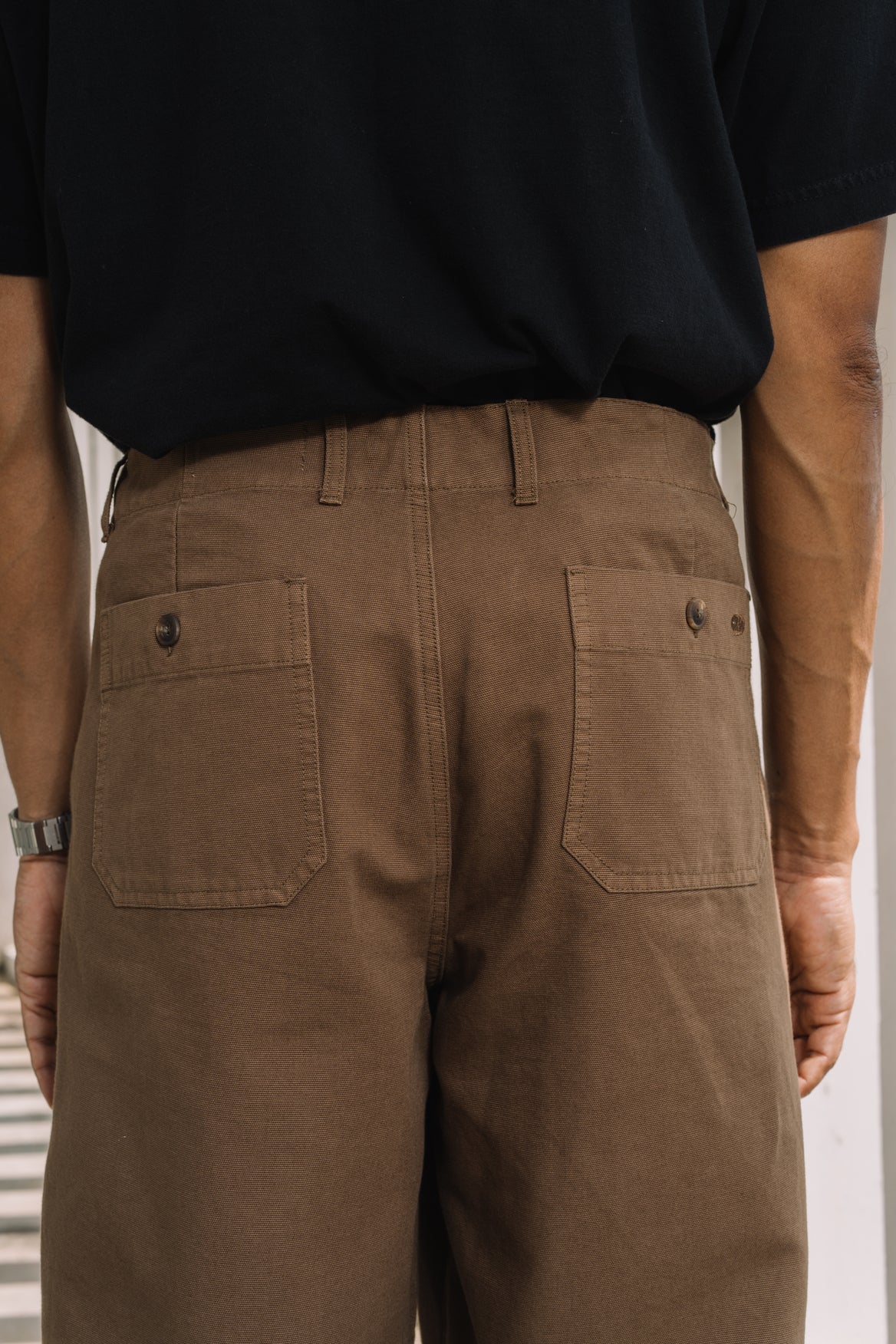 KHTM Canvas Trouser - Olive Brown