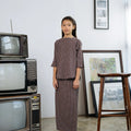 Lajor Girls Baju Kurung Dark Brown