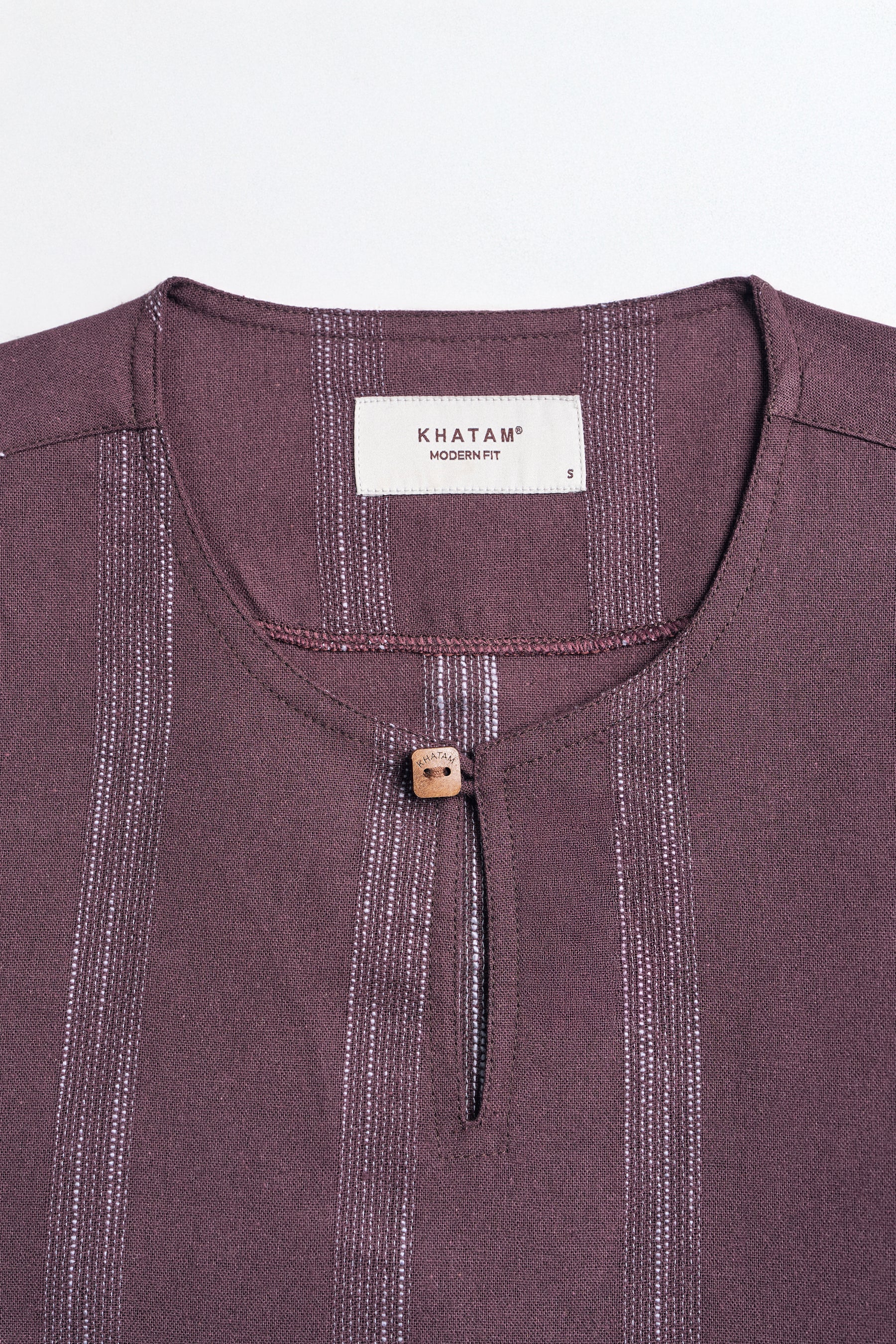 Detak Modern Fit Long Sleeves Top -  Burgundy