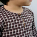 Lajor Boys Top Dark Brown