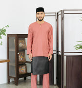 Patawali Baju Melayu Teluk Belanga Rosewood Pink