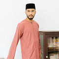 Patawali Baju Melayu Teluk Belanga Rosewood Pink