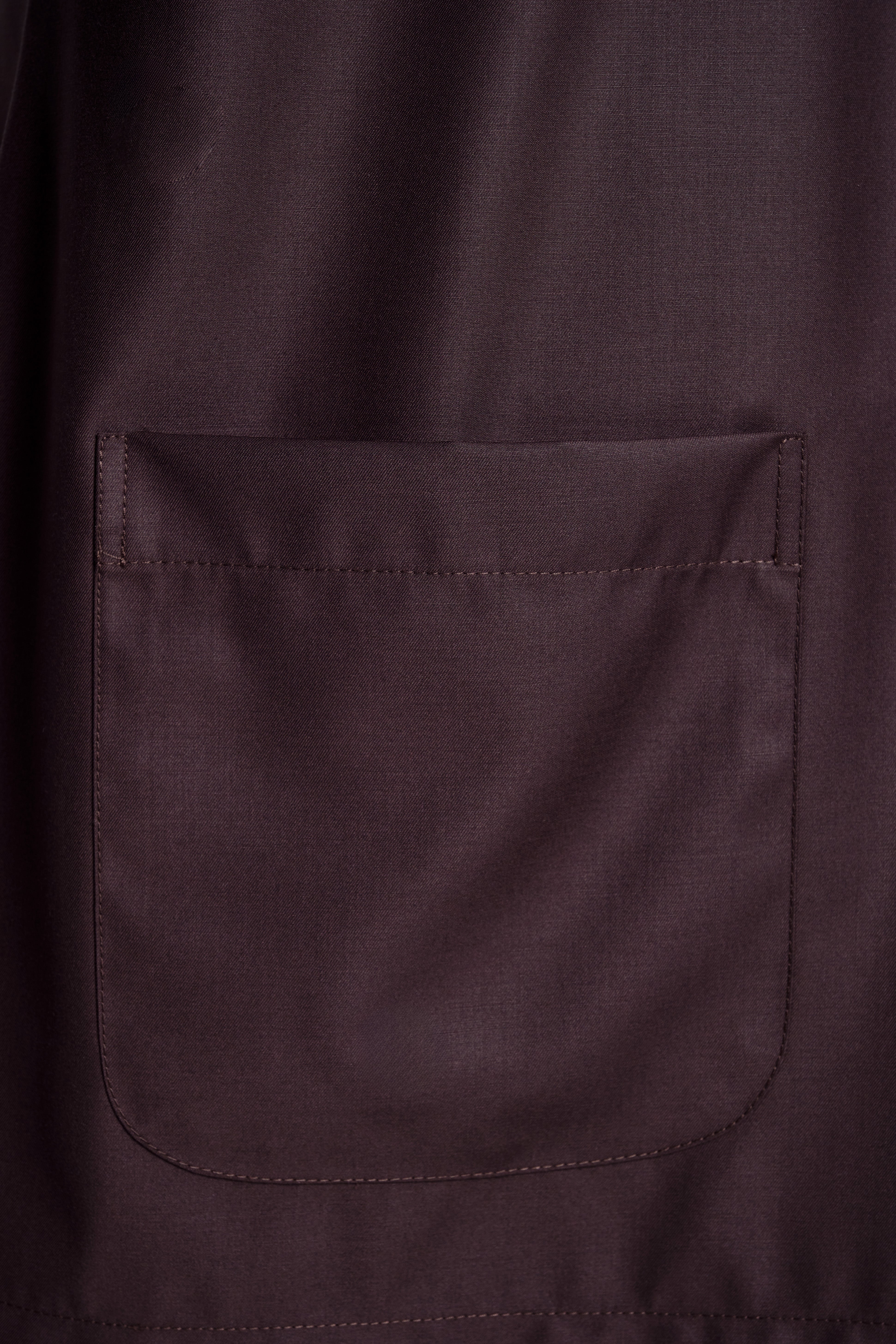 Patawali Modern Fit Baju Melayu Teluk Belanga - Dark Chocolate