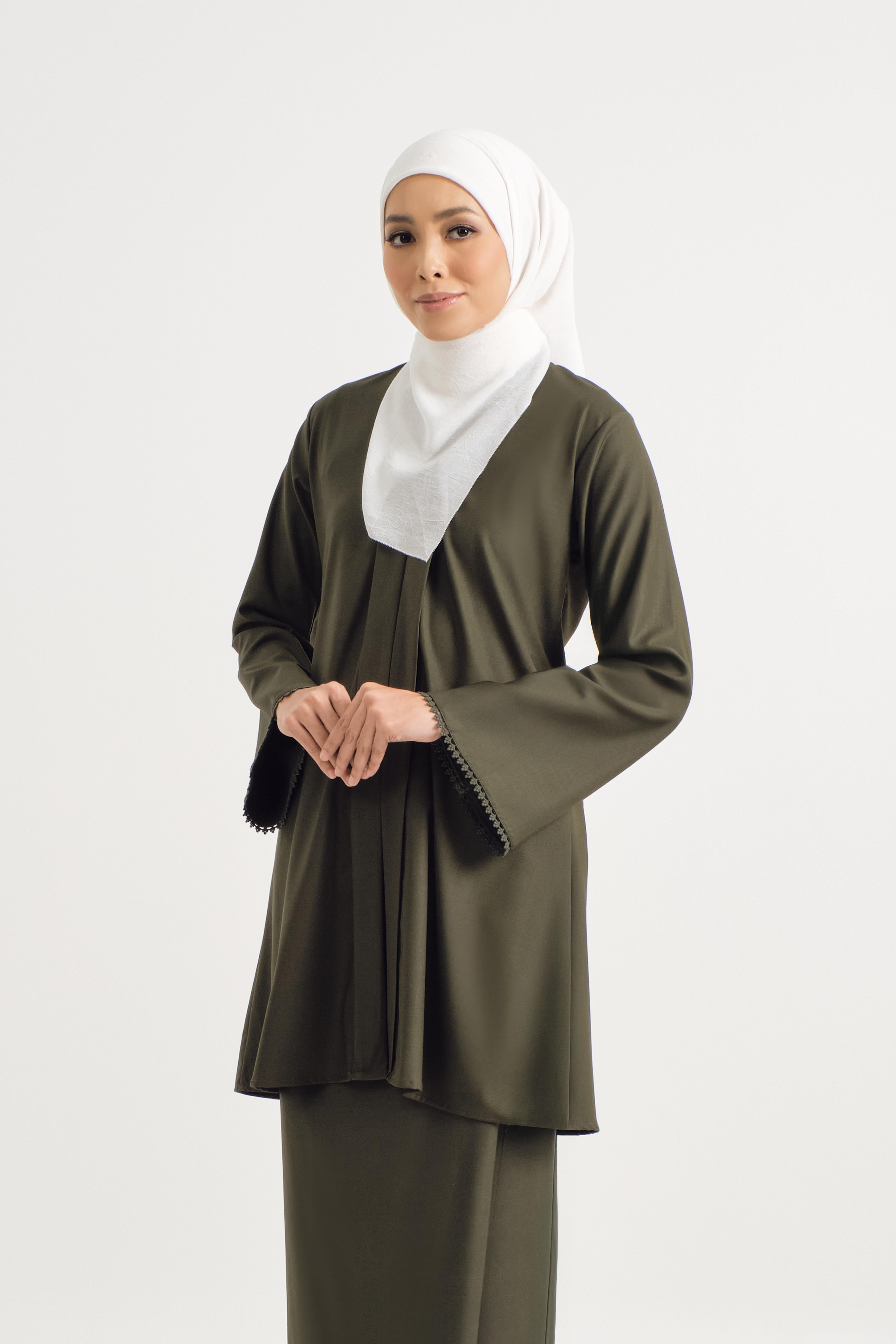 Patawali Baju Kebaya - Dark Army Green