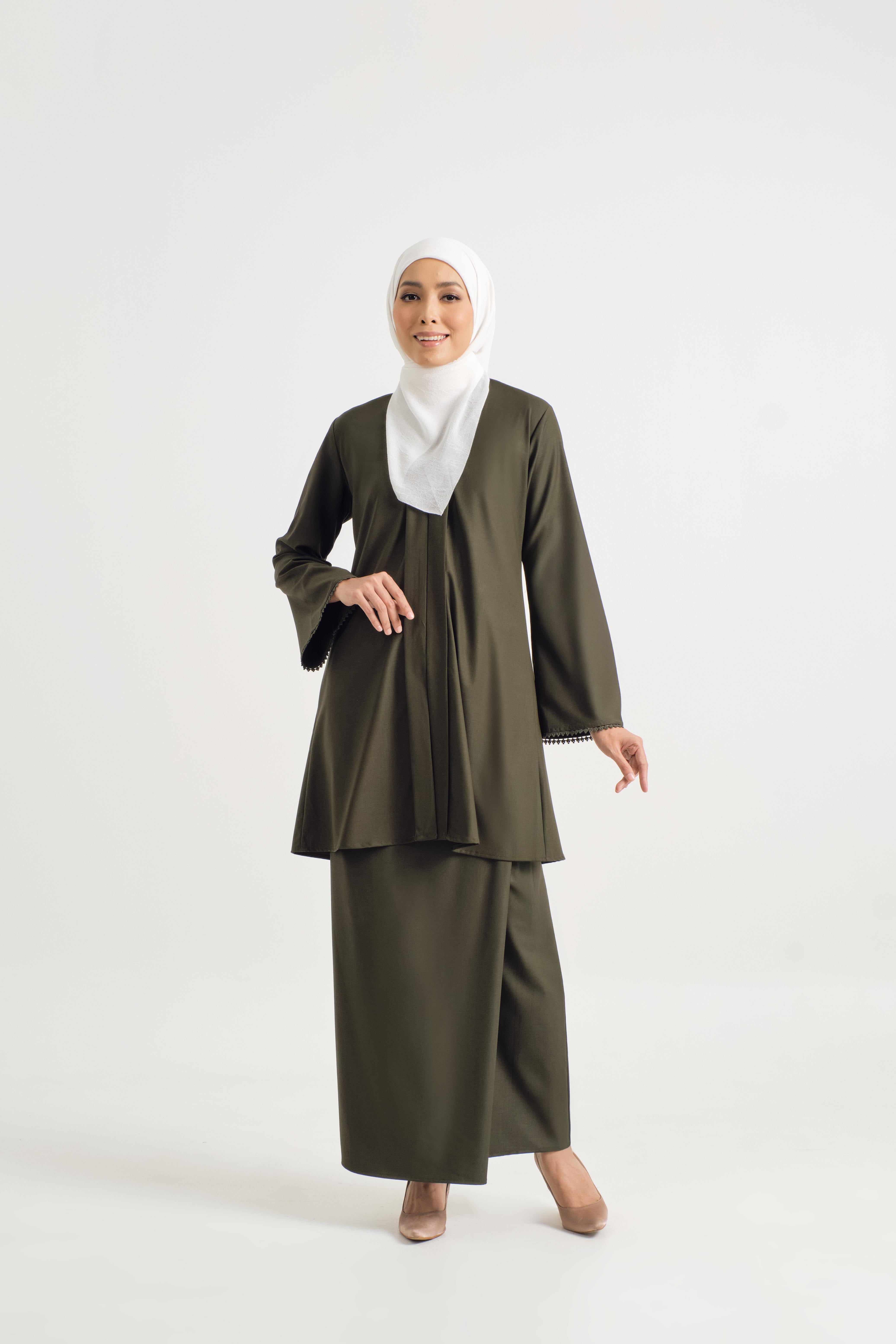 Patawali Baju Kebaya - Dark Army Green