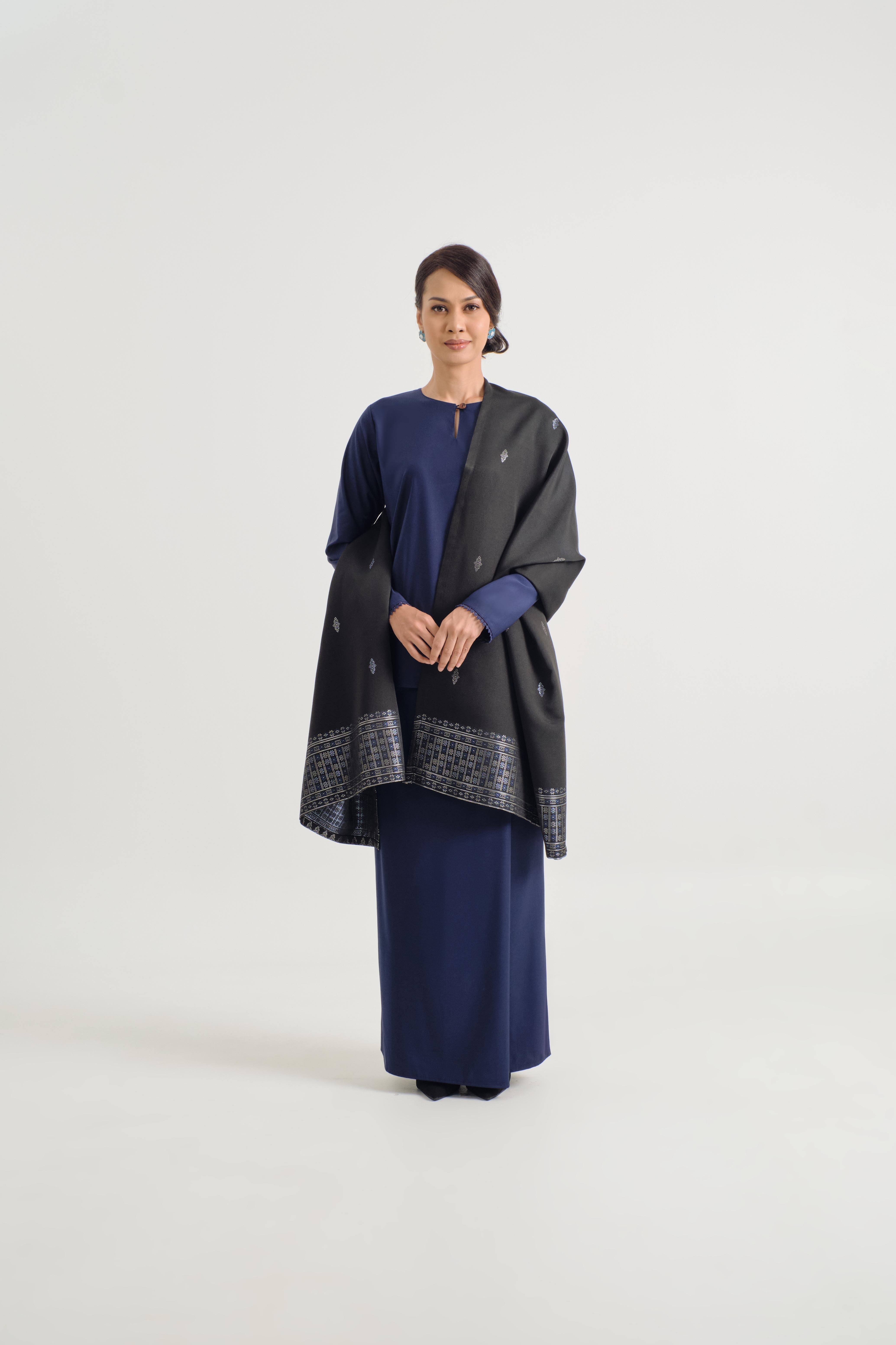 Patawali Baju Kurung - Dark Navy