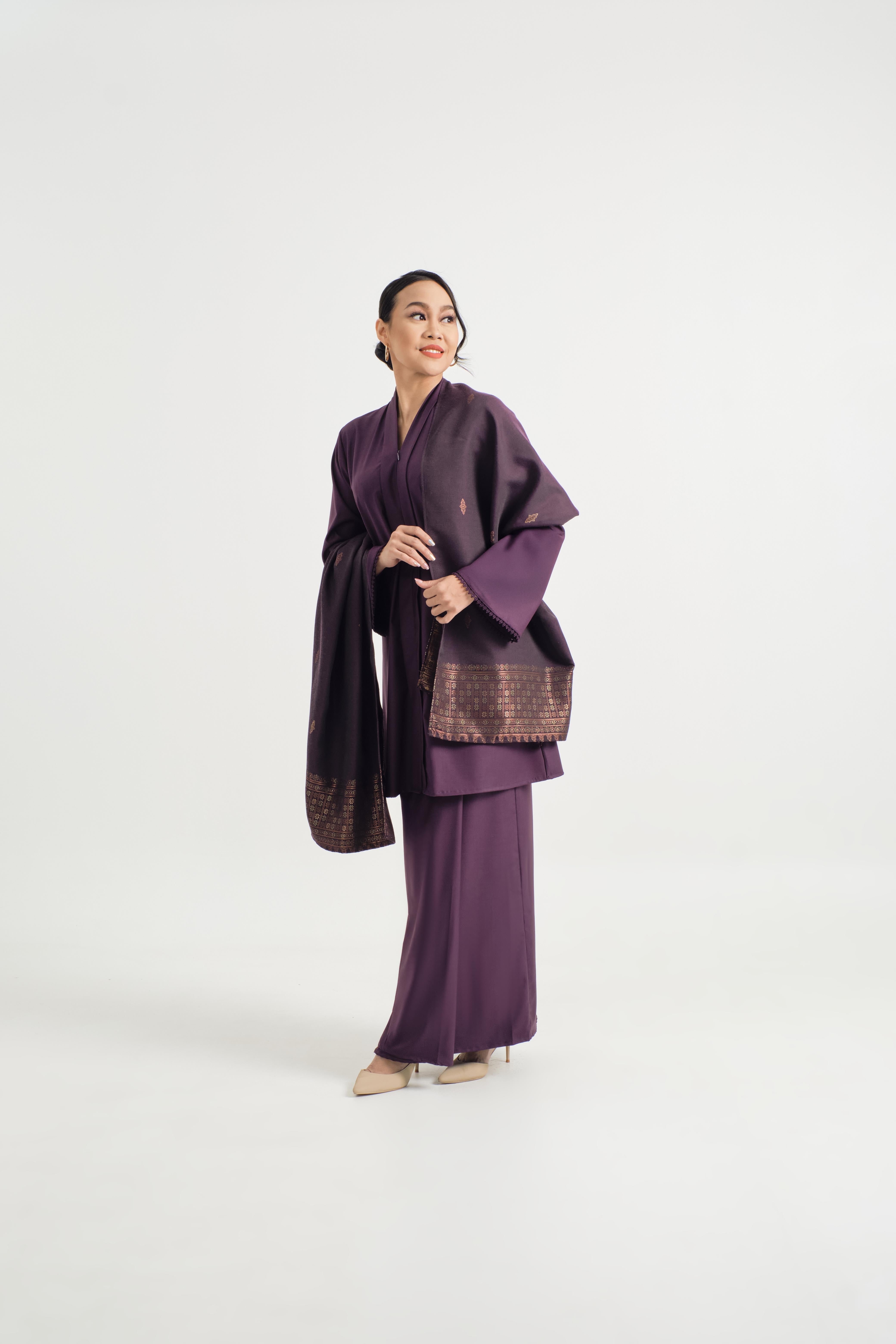 Patawali Baju Kebaya - Dark Purple