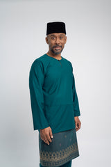 Patawali Modern Fit Baju Melayu Teluk Belanga - Deep Teal