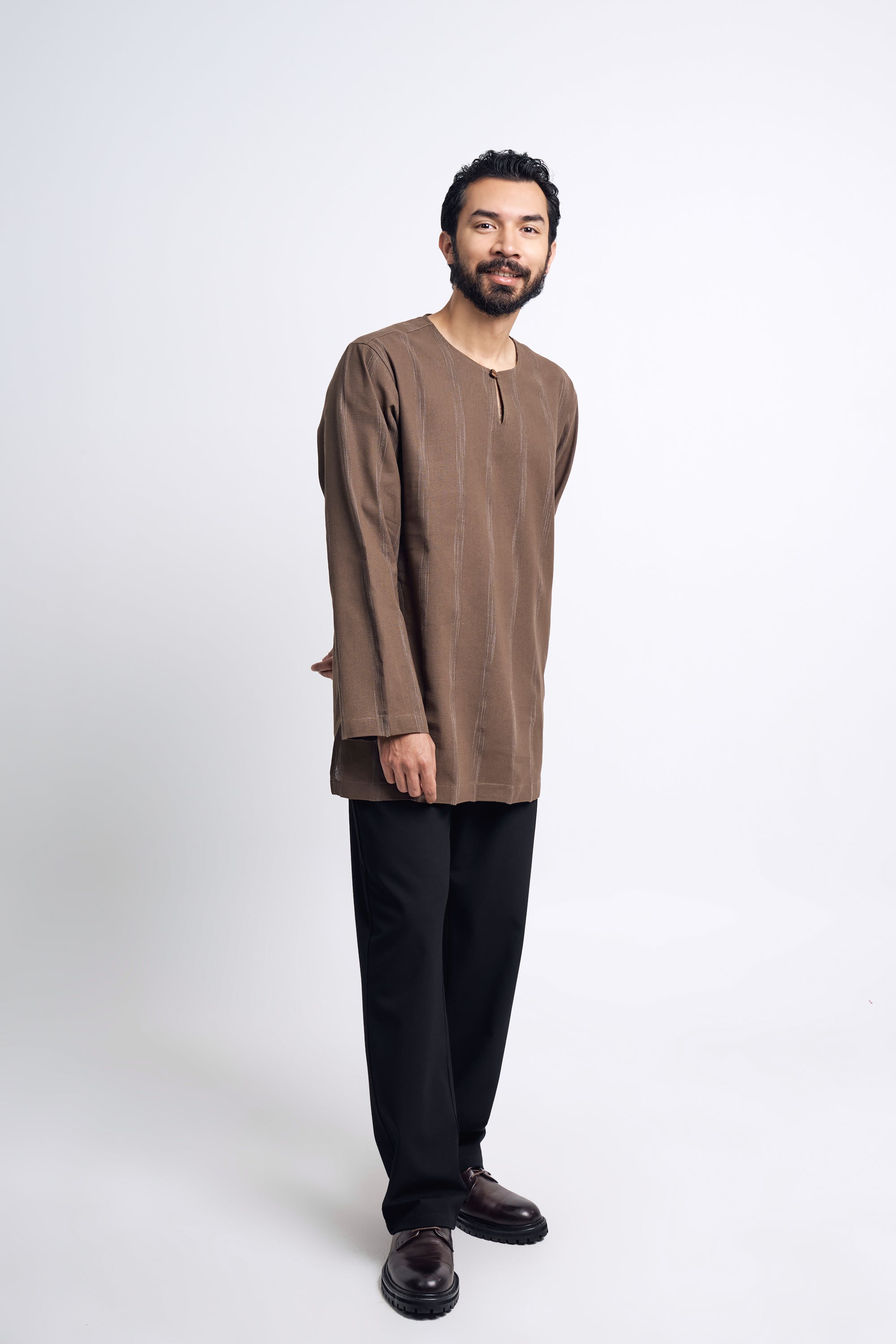 Detak Modern Fit Long Sleeves Top -  Dusty Olive