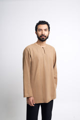 Detak Modern Fit Long Sleeves Top -  Khaki